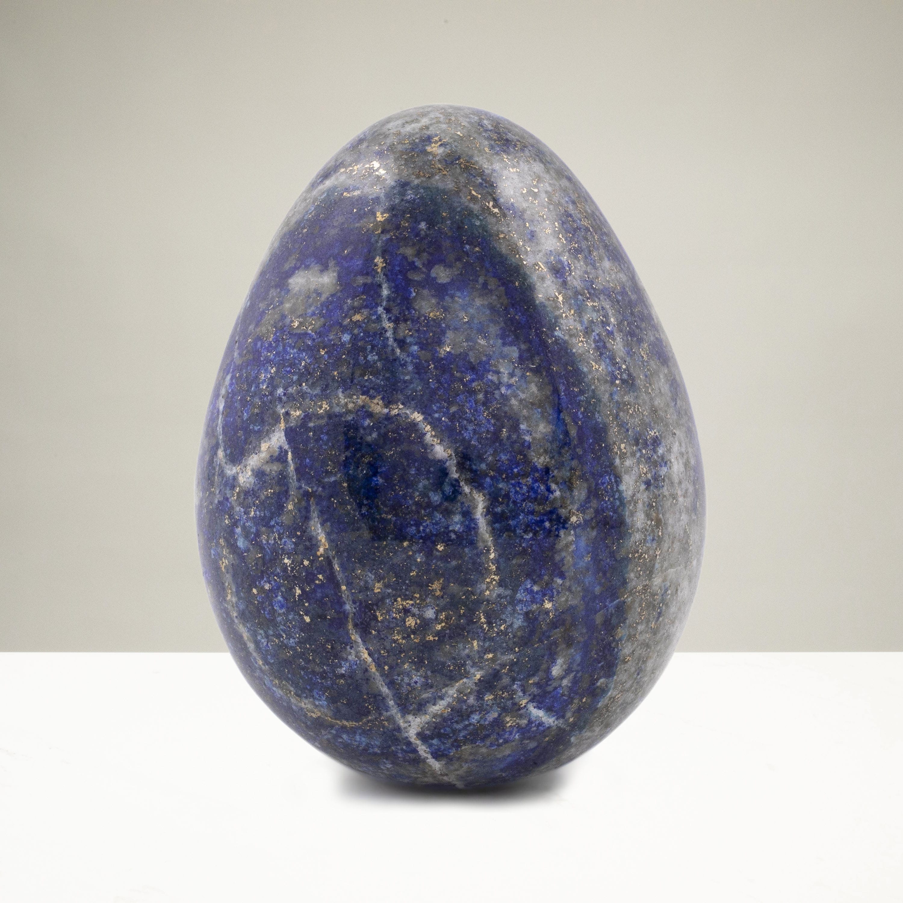 Kalifano Lapis Lapis Lazuli Egg Carving 2 in. / 125 grams LPE160