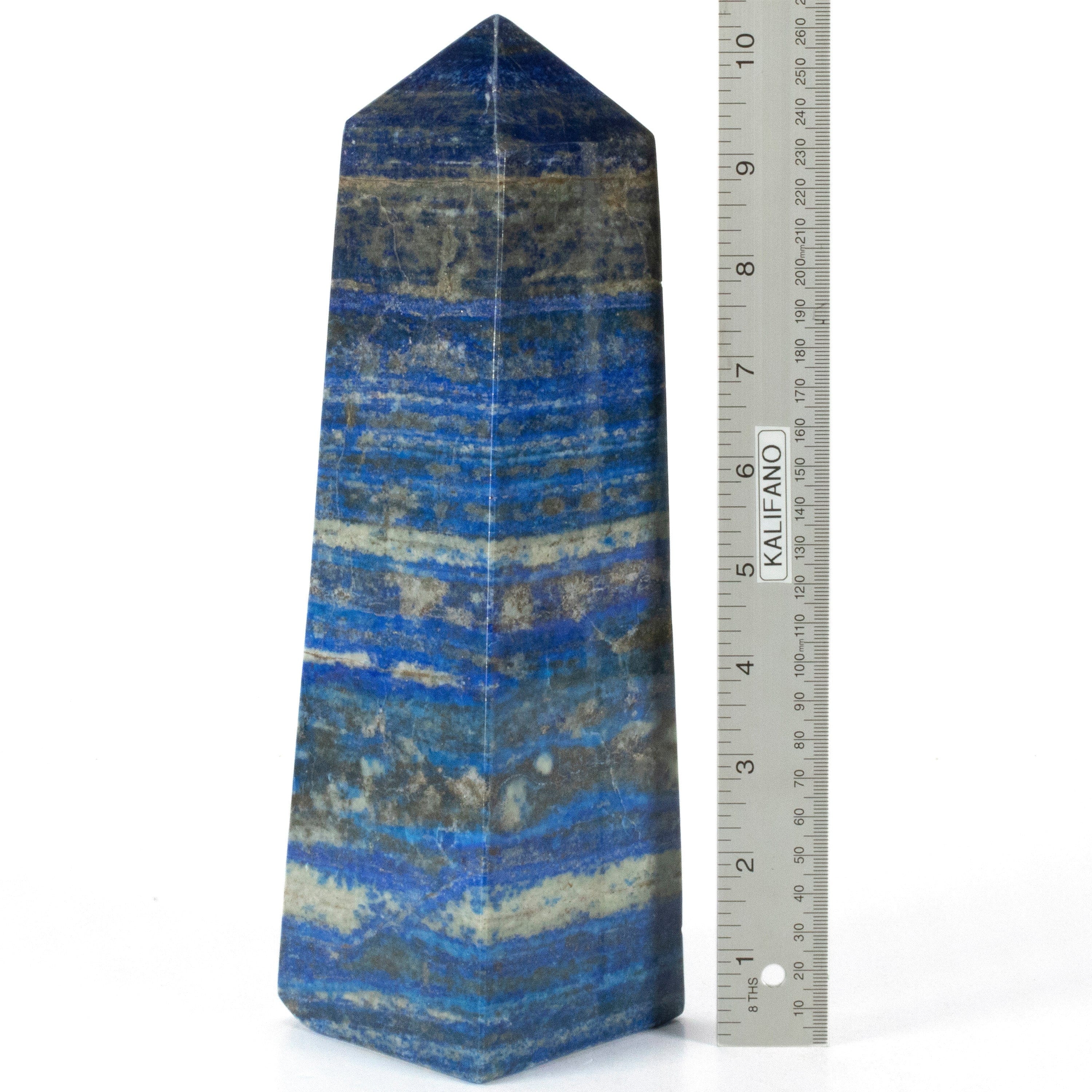 Kalifano Lapis Lapis Lazuli Polished Obelisk from Afghanistan - 11" / 7 lbs LPOB6800.001