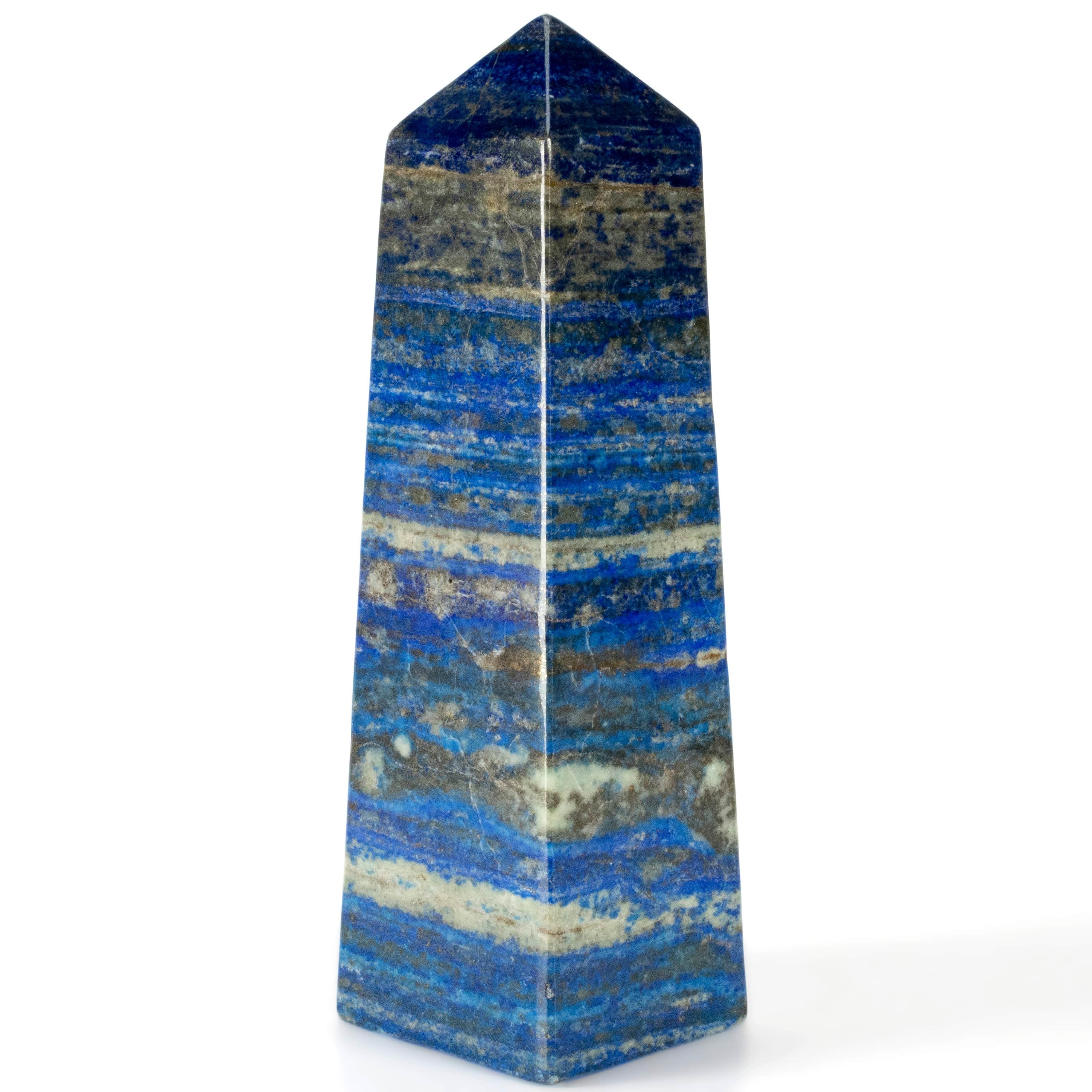 Kalifano Lapis Lapis Lazuli Polished Obelisk from Afghanistan - 11" / 7 lbs LPOB6800.001