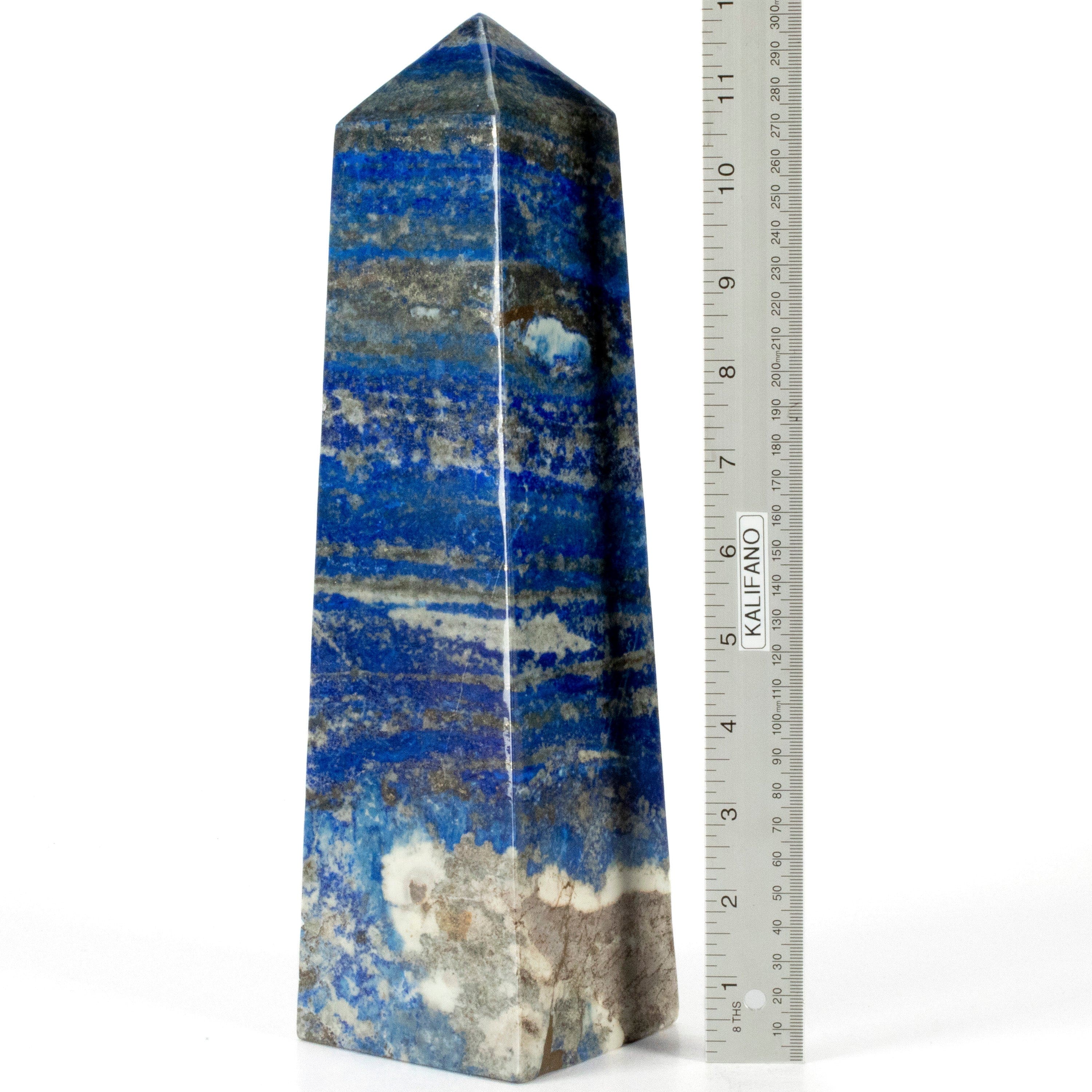 Kalifano Lapis Lapis Lazuli Polished Obelisk from Afghanistan - 12.5" / 10 lbs LPOB8800.001