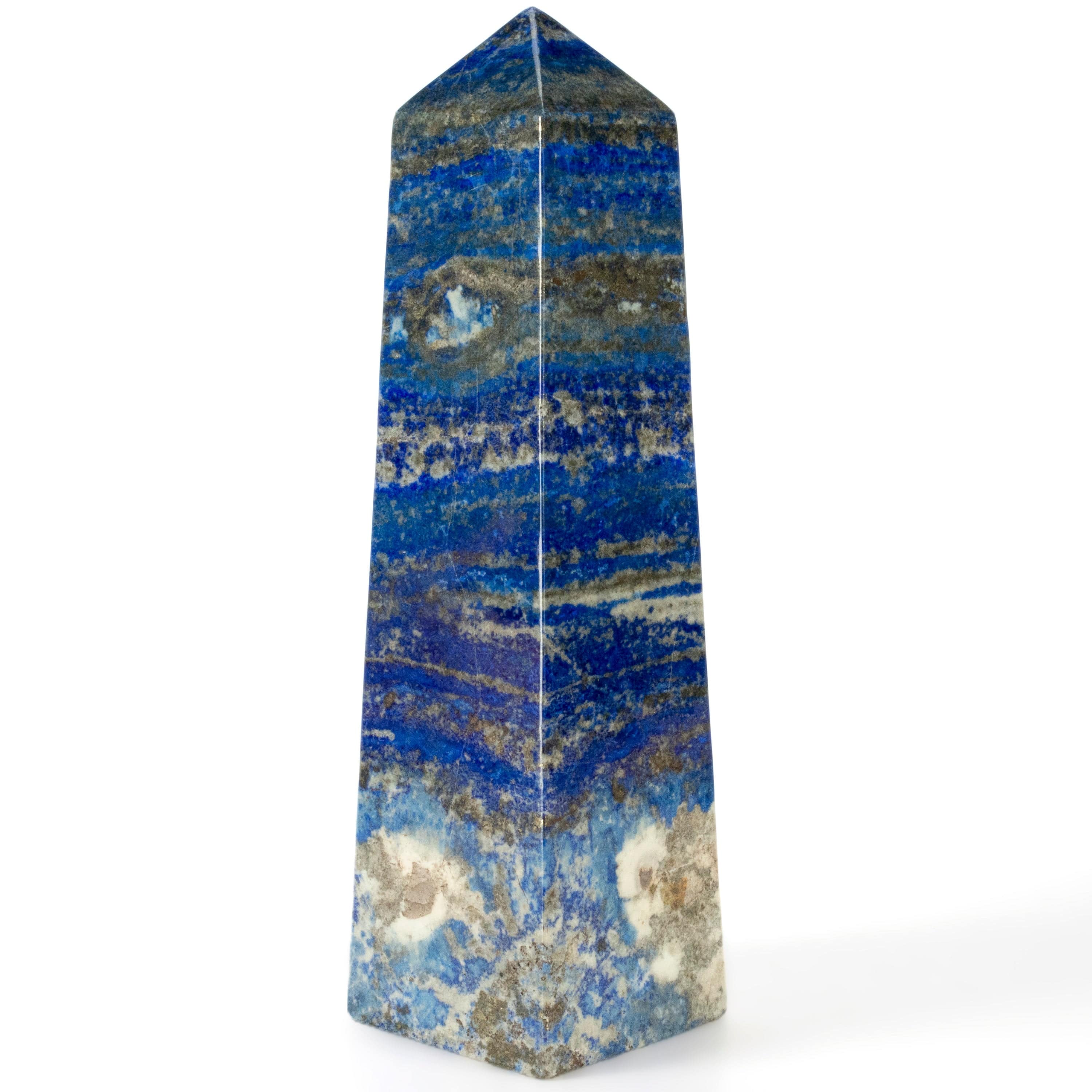 Kalifano Lapis Lapis Lazuli Polished Obelisk from Afghanistan - 12.5" / 10 lbs LPOB8800.001