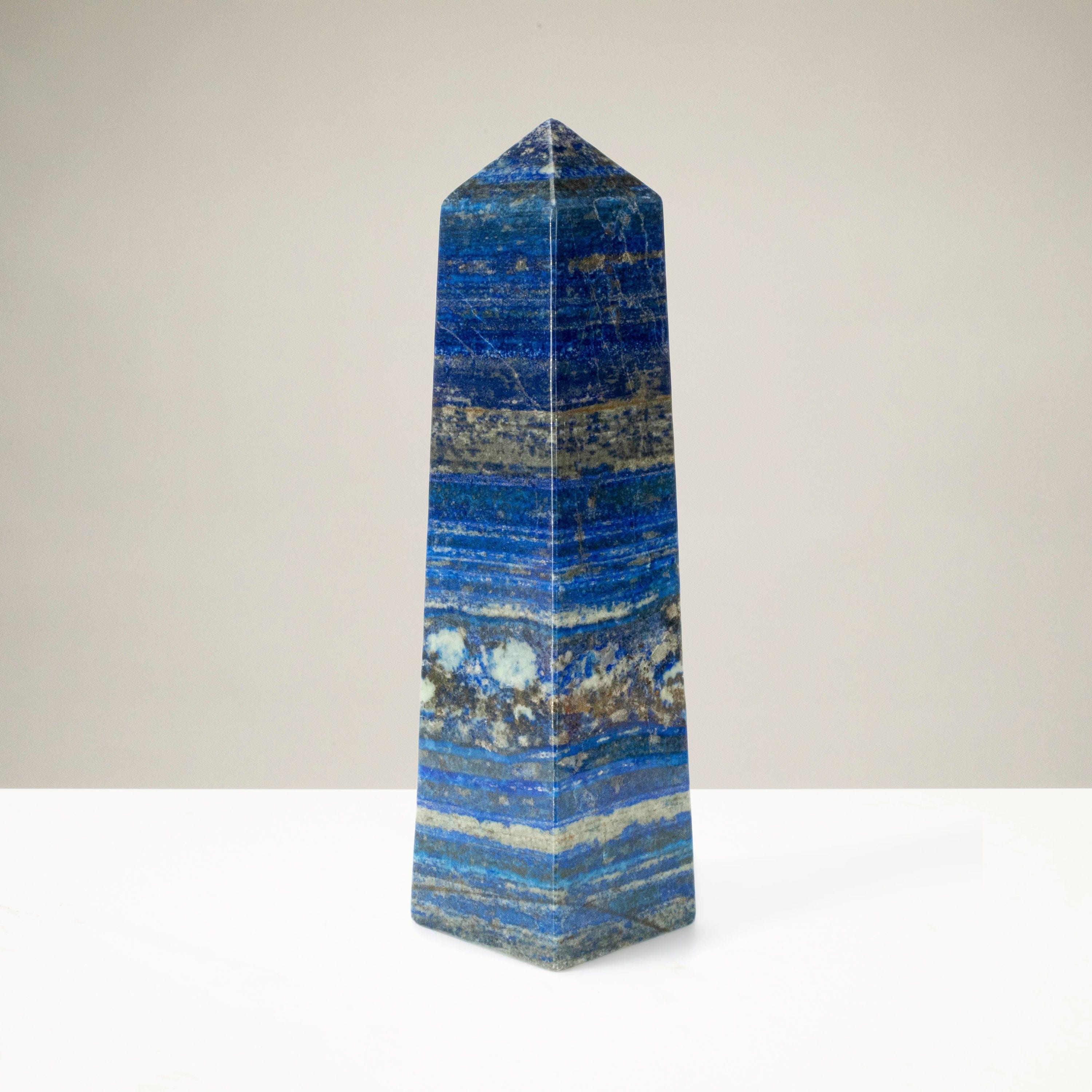 Kalifano Lapis Lapis Lazuli Polished Obelisk from Afghanistan - 14.5" / 15 lbs LPOB13800.001