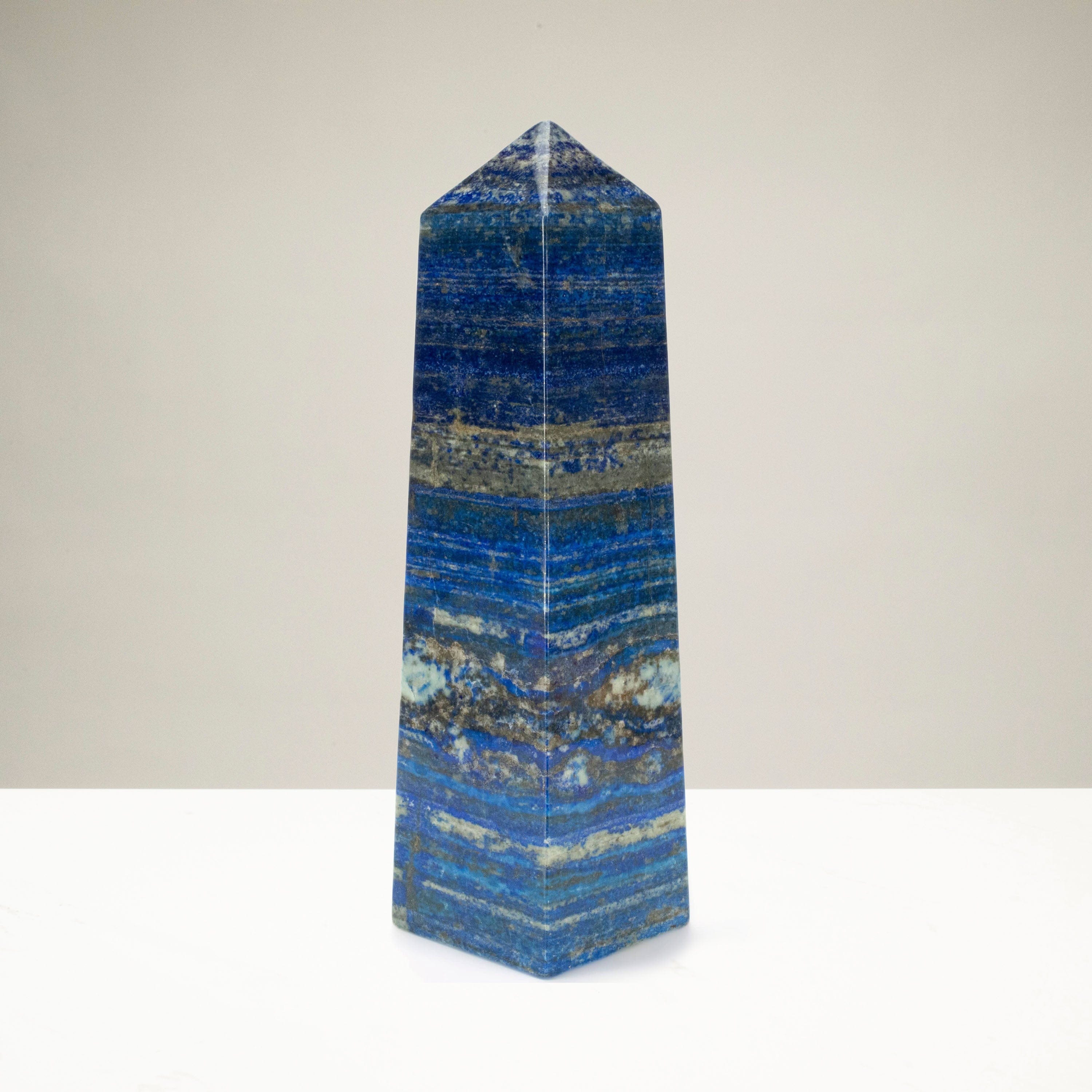 Kalifano Lapis Lapis Lazuli Polished Obelisk from Afghanistan - 15" / 19 lbs LPOB16900.001