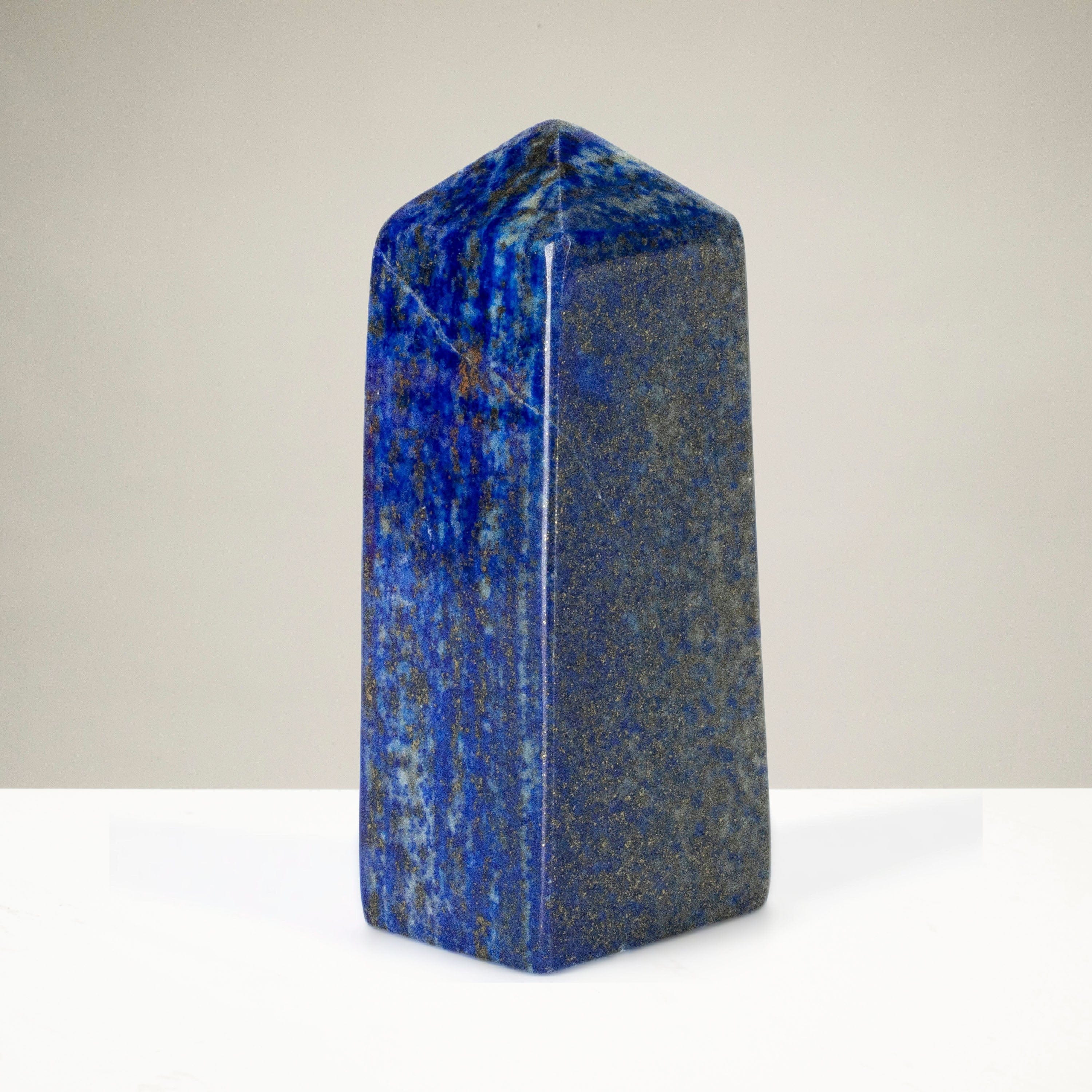 Kalifano Lapis Lapis Lazuli Polished Obelisk from Afghanistan - 3.5" / 198 grams LPOB400.001