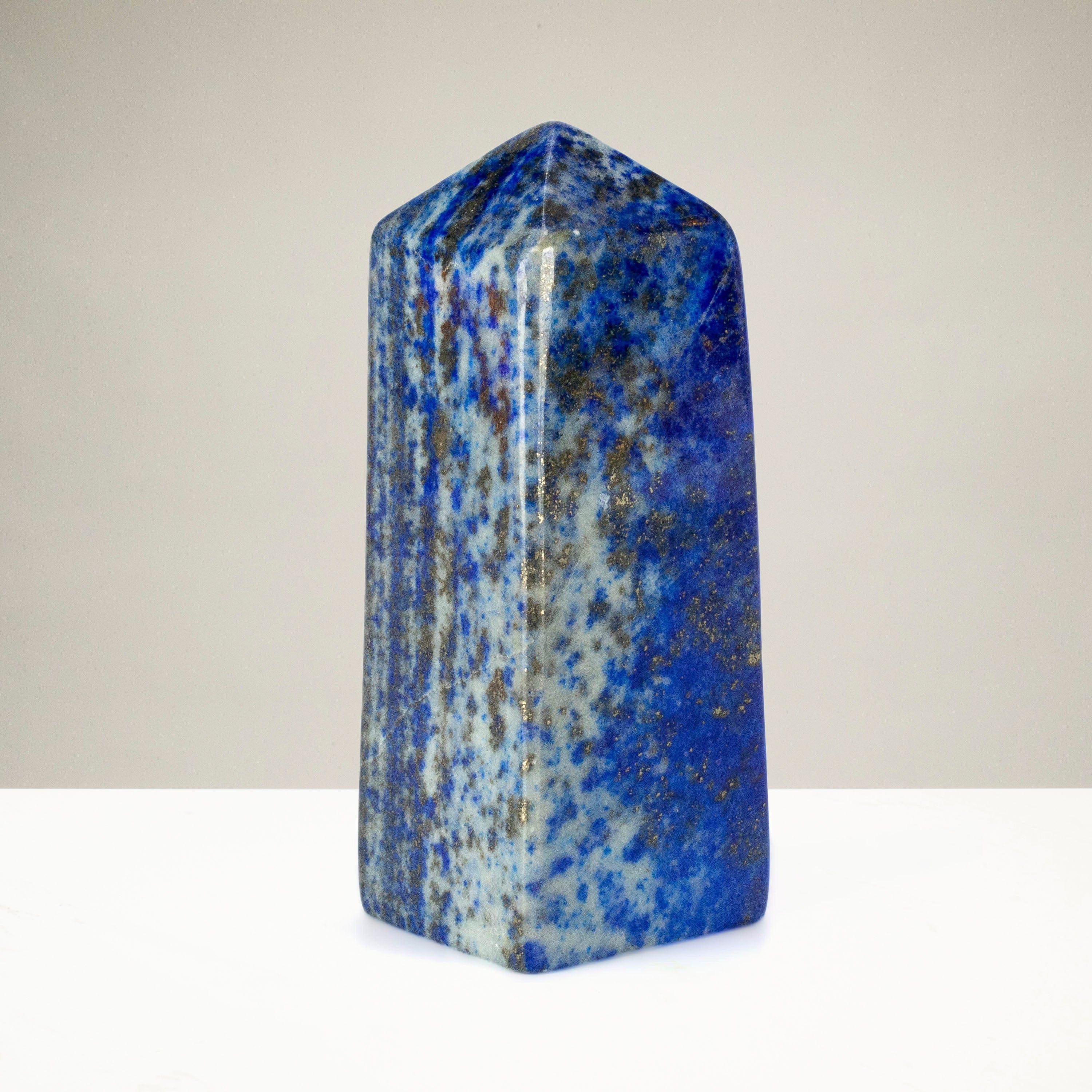 Kalifano Lapis Lapis Lazuli Polished Obelisk from Afghanistan - 3.5" / 198 grams LPOB400.001