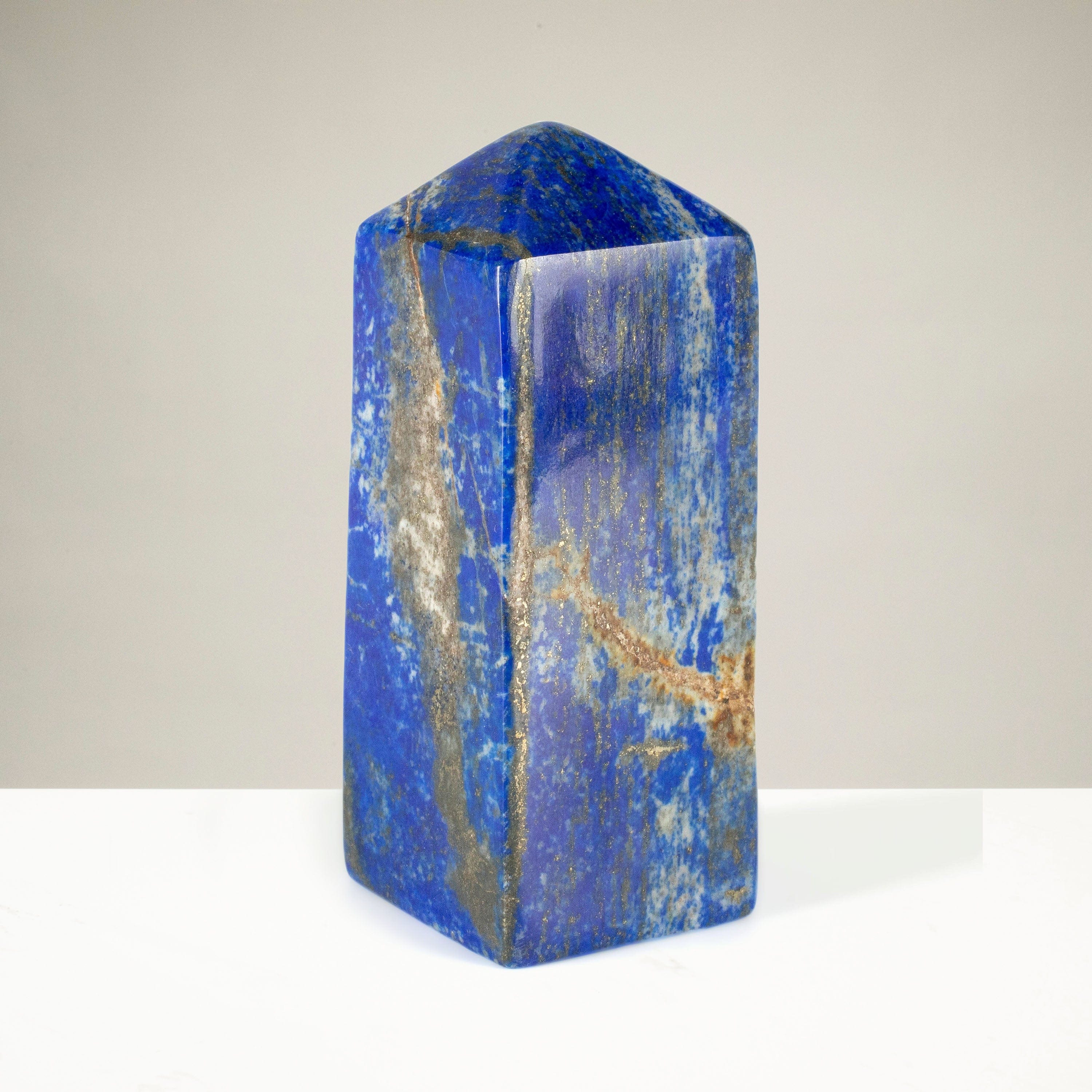 Kalifano Lapis Lapis Lazuli Polished Obelisk from Afghanistan - 3.5" / 249 grams LPOB500.003