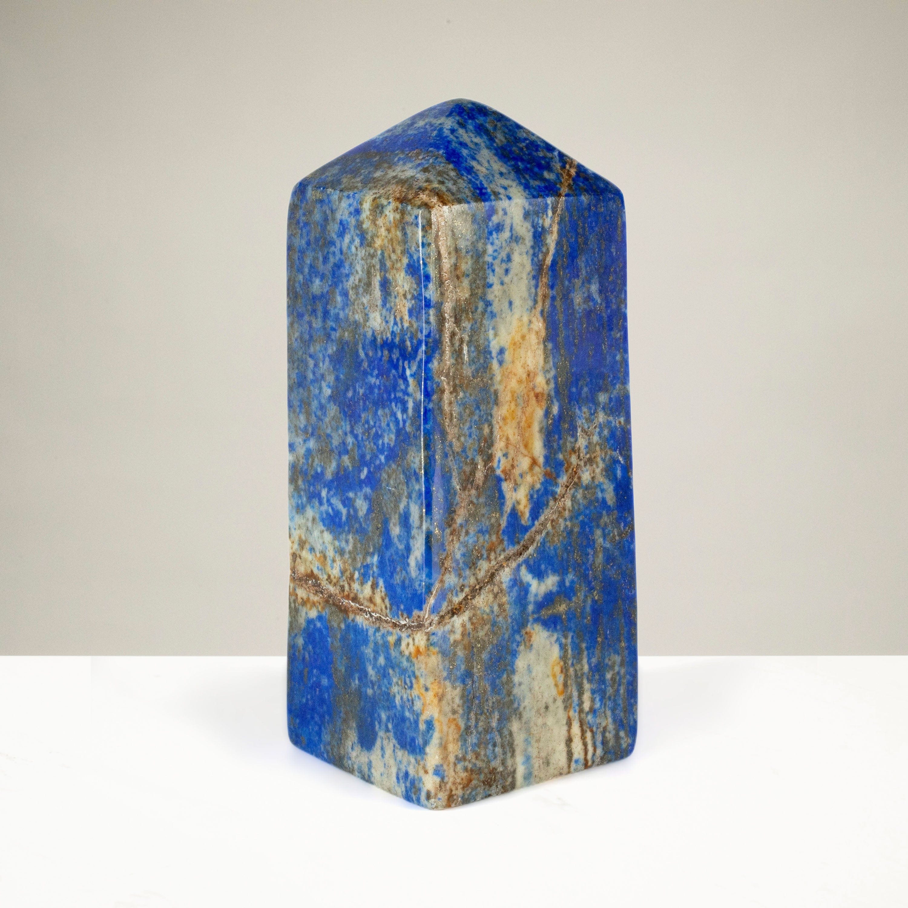 Kalifano Lapis Lapis Lazuli Polished Obelisk from Afghanistan - 3.5" / 249 grams LPOB500.003