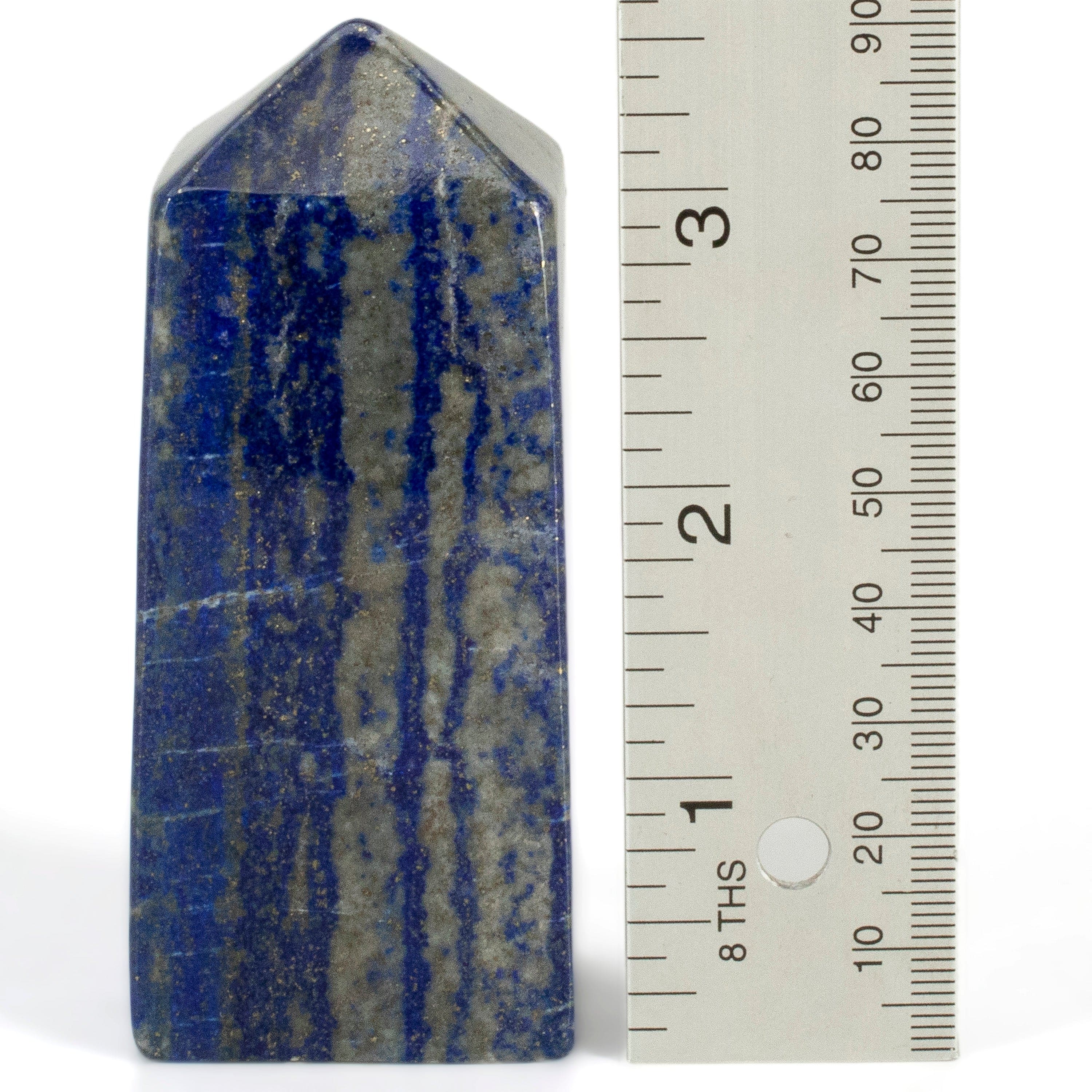 Kalifano Lapis Lapis Lazuli Polished Obelisk from Afghanistan - 3.5" / 291 grams LPOB600.002