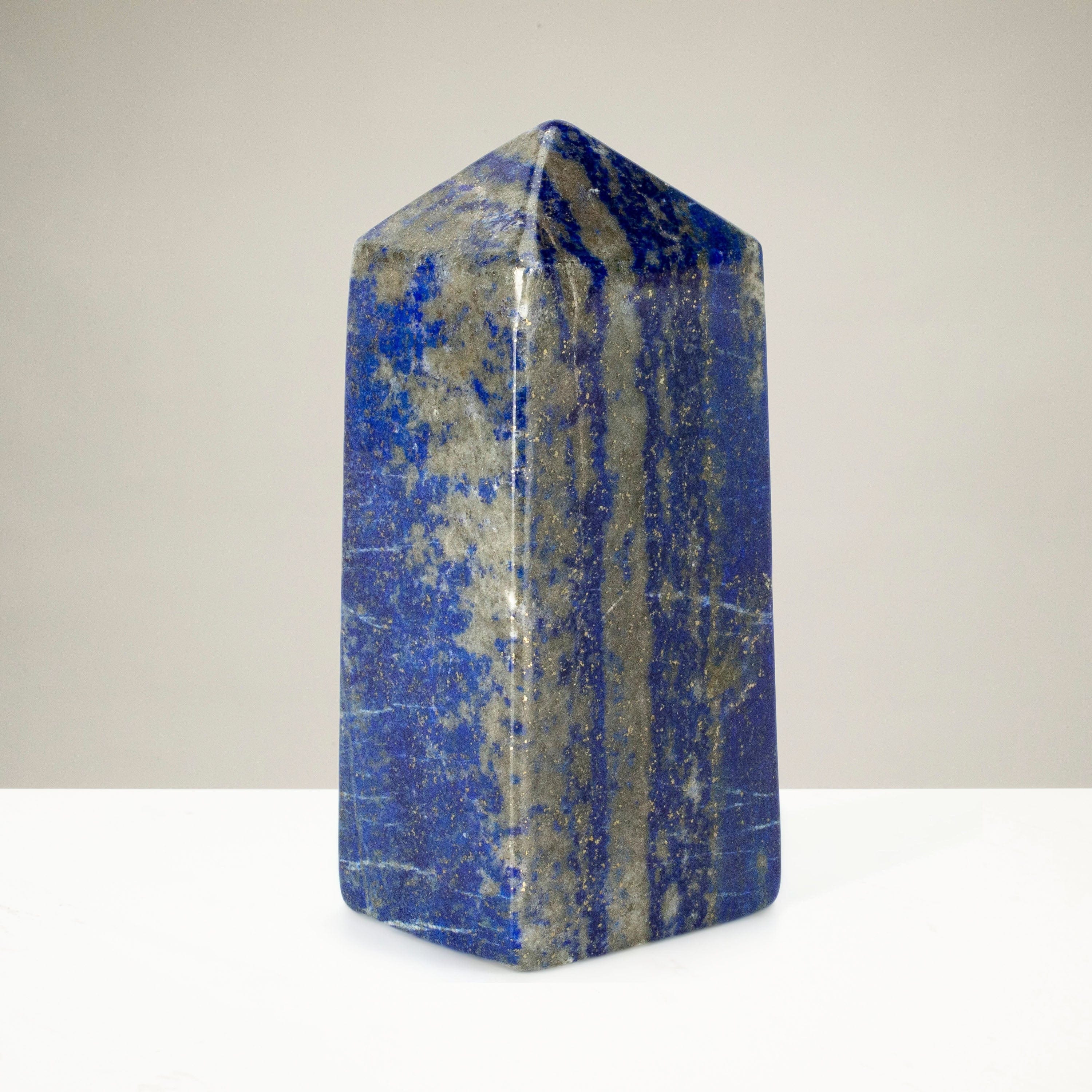 Kalifano Lapis Lapis Lazuli Polished Obelisk from Afghanistan - 3.5" / 291 grams LPOB600.002
