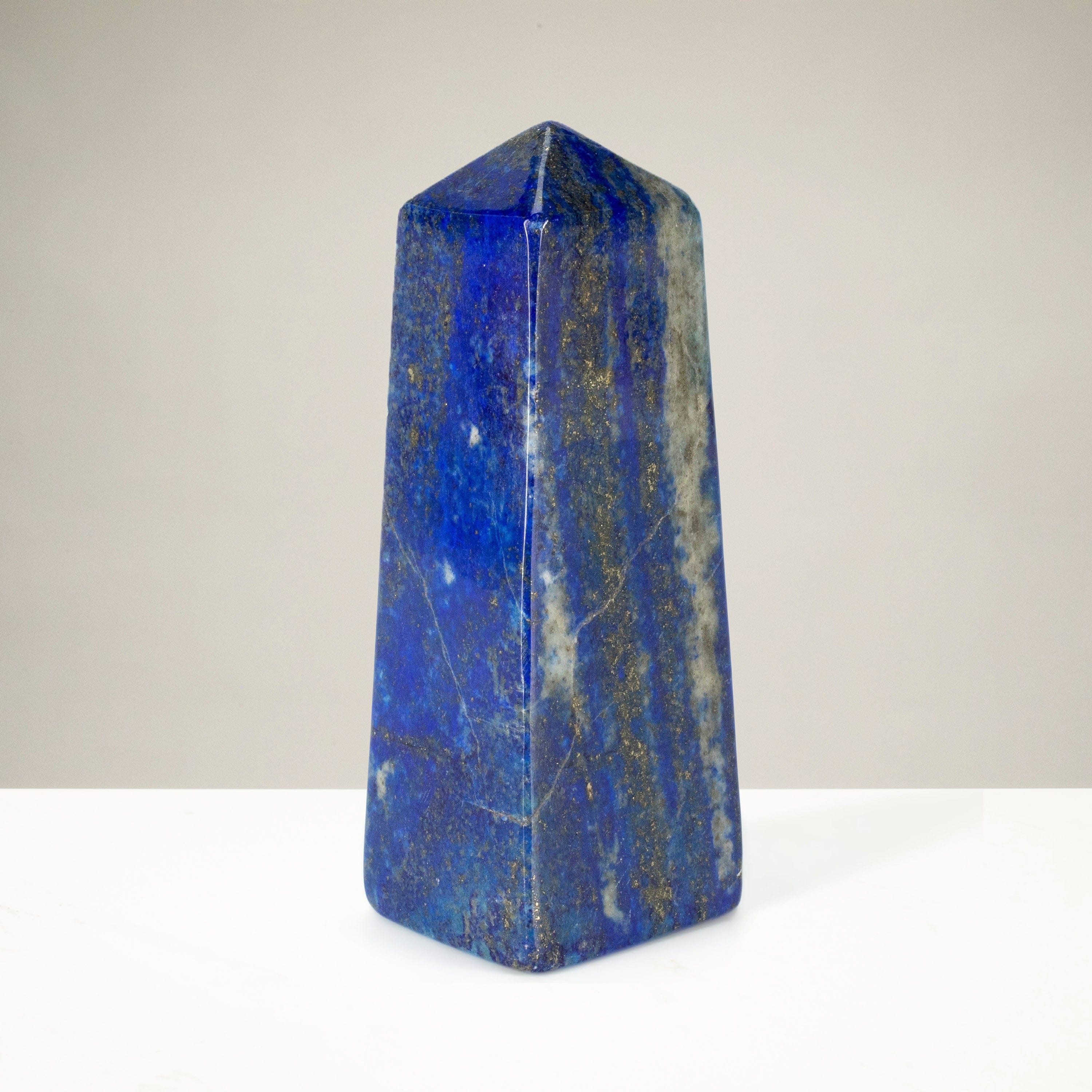 Kalifano Lapis Lapis Lazuli Polished Obelisk from Afghanistan - 4" / 218 grams LPOB450.001