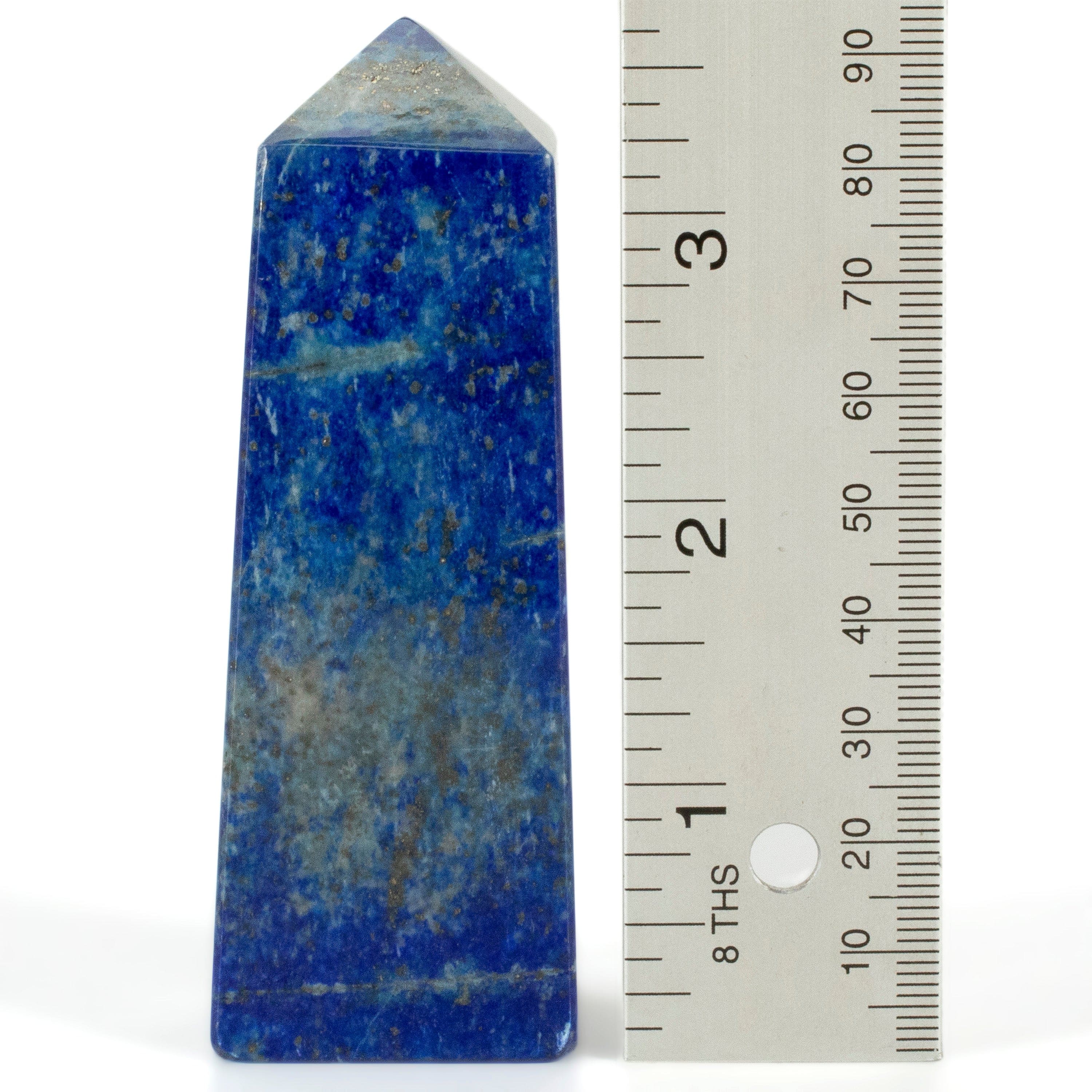 Kalifano Lapis Lapis Lazuli Polished Obelisk from Afghanistan - 4" / 229 grams LPOB500.002