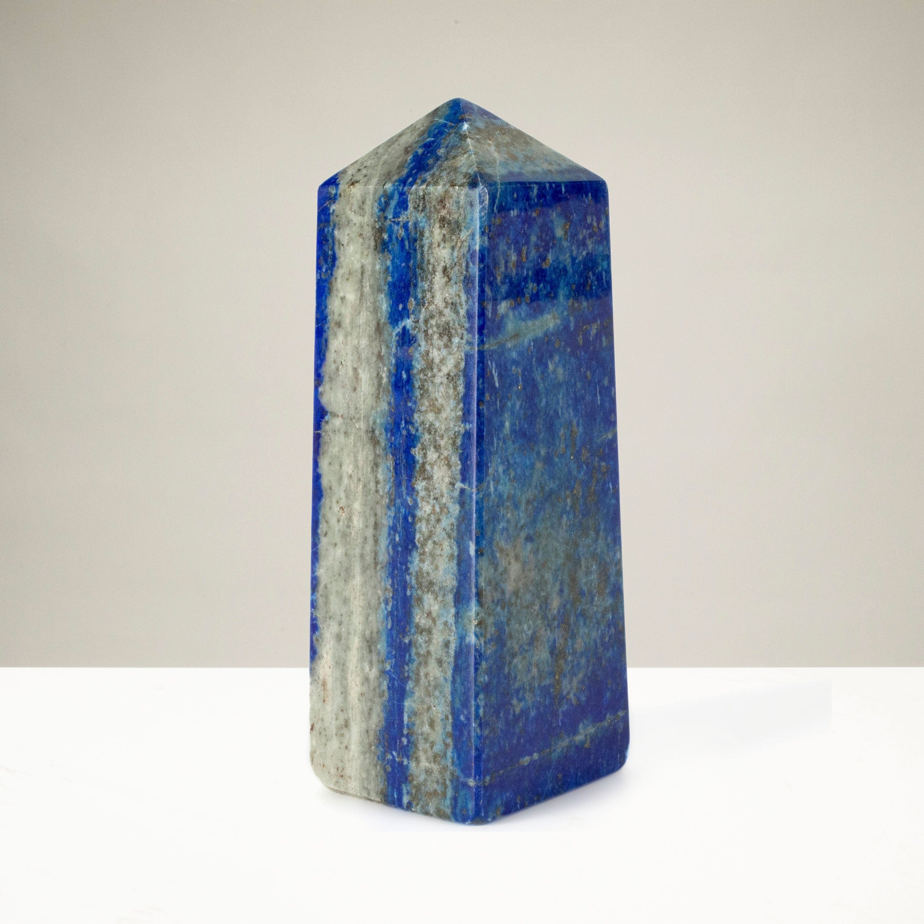 Kalifano Lapis Lapis Lazuli Polished Obelisk from Afghanistan - 4" / 229 grams LPOB500.002