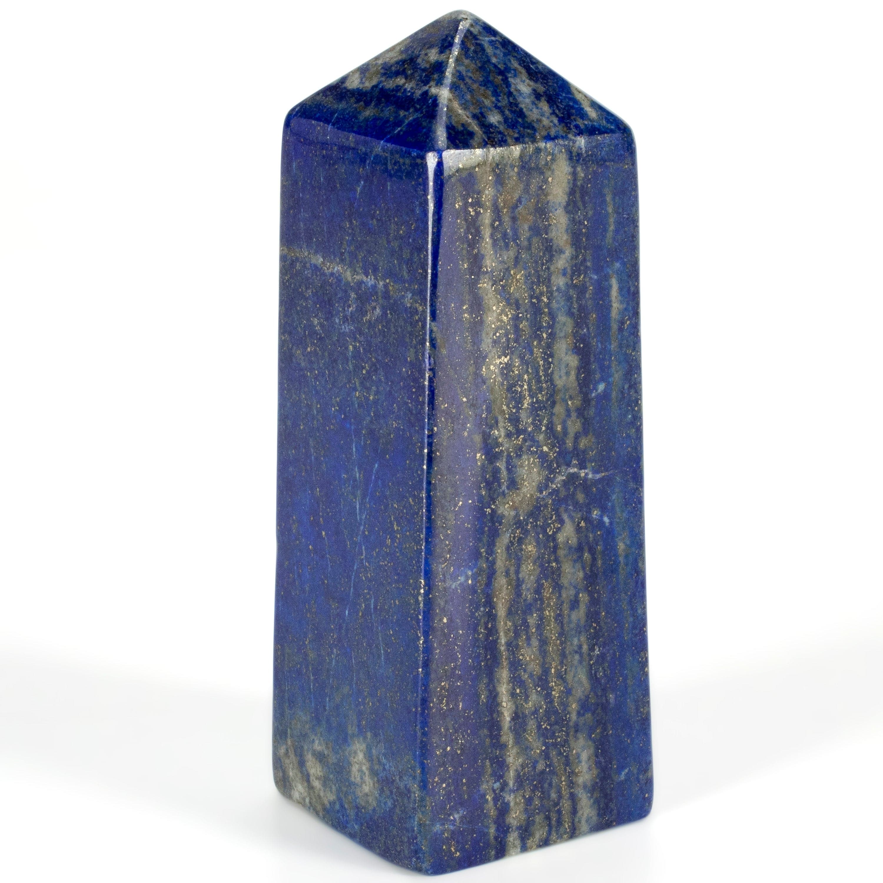 Kalifano Lapis Lapis Lazuli Polished Obelisk from Afghanistan - 4" / 285 grams LPOB600.004