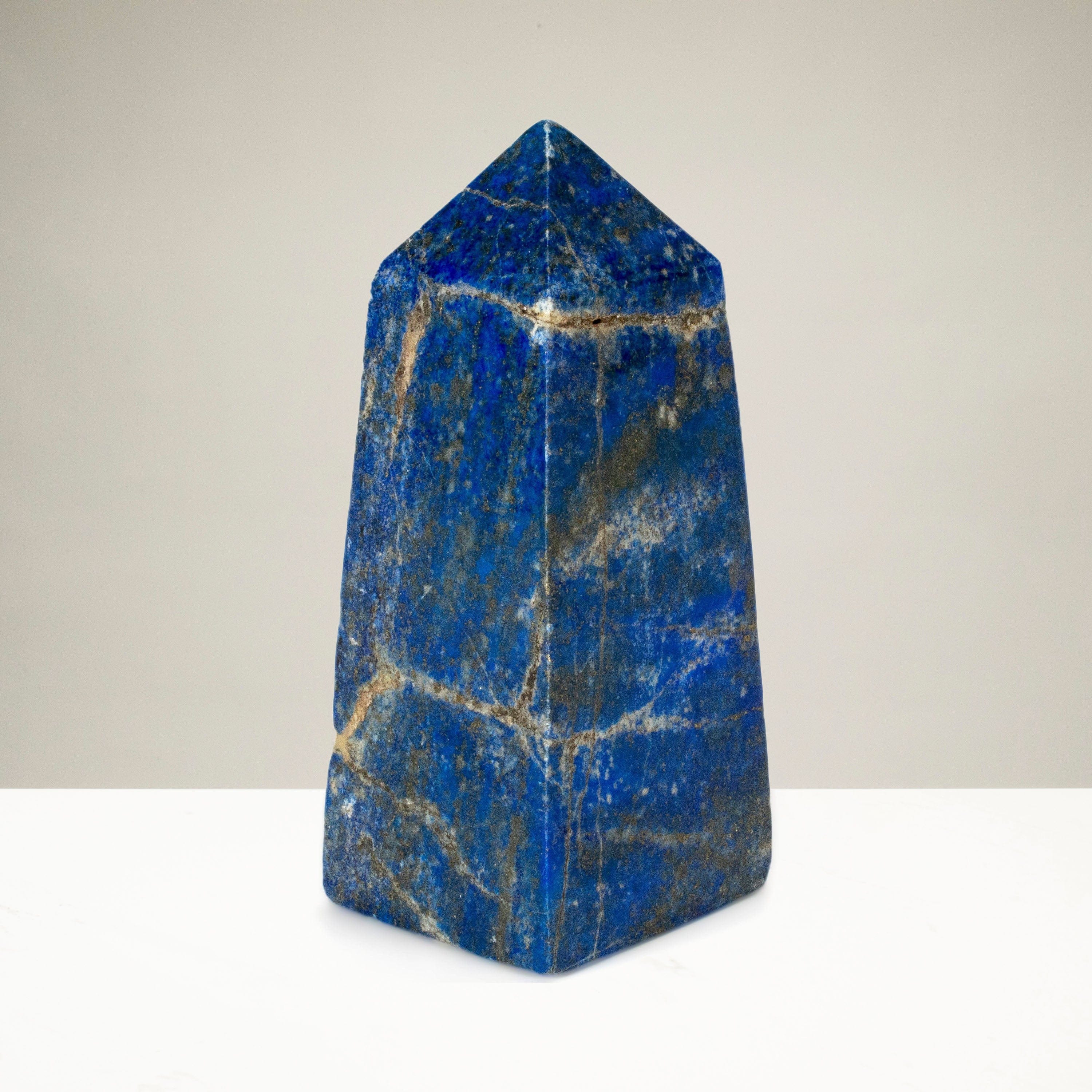 Kalifano Lapis Lapis Lazuli Polished Obelisk from Afghanistan - 4" / 334 grams LPOB700.002