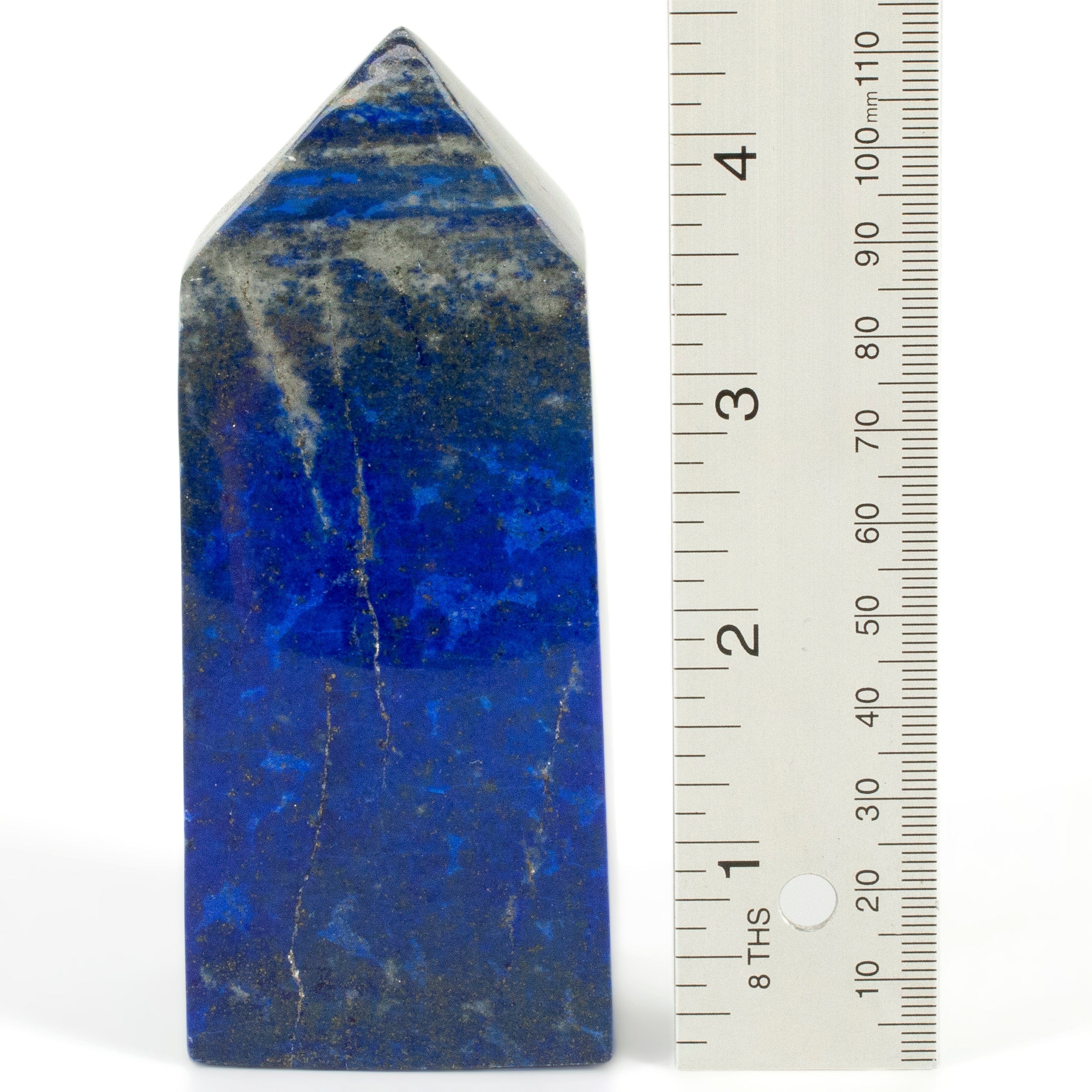 Kalifano Lapis Lapis Lazuli Polished Obelisk from Afghanistan - 4.5" / 655 grams LPOB1300.001