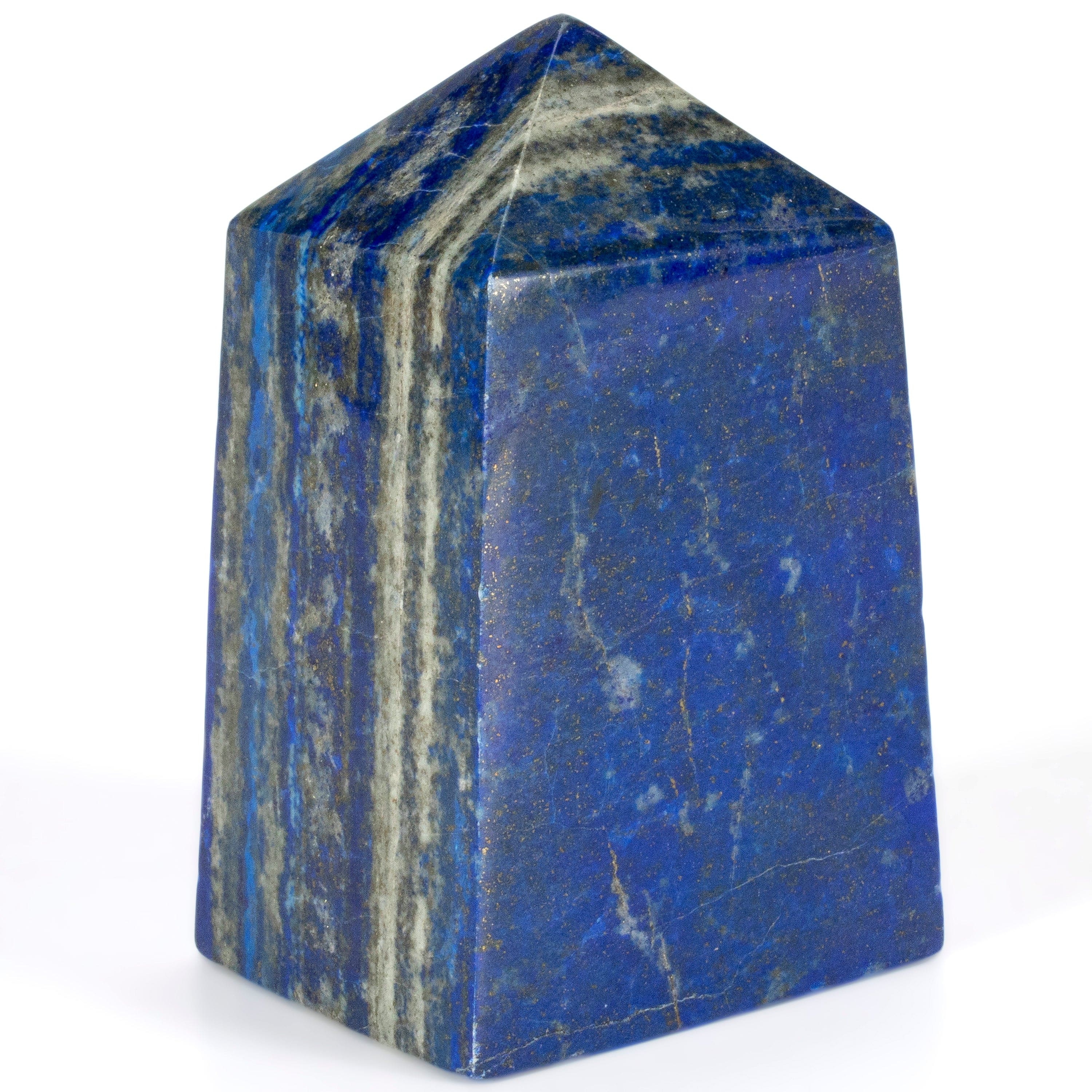 Kalifano Lapis Lapis Lazuli Polished Obelisk from Afghanistan - 4" / 781 grams LPOB1600.001