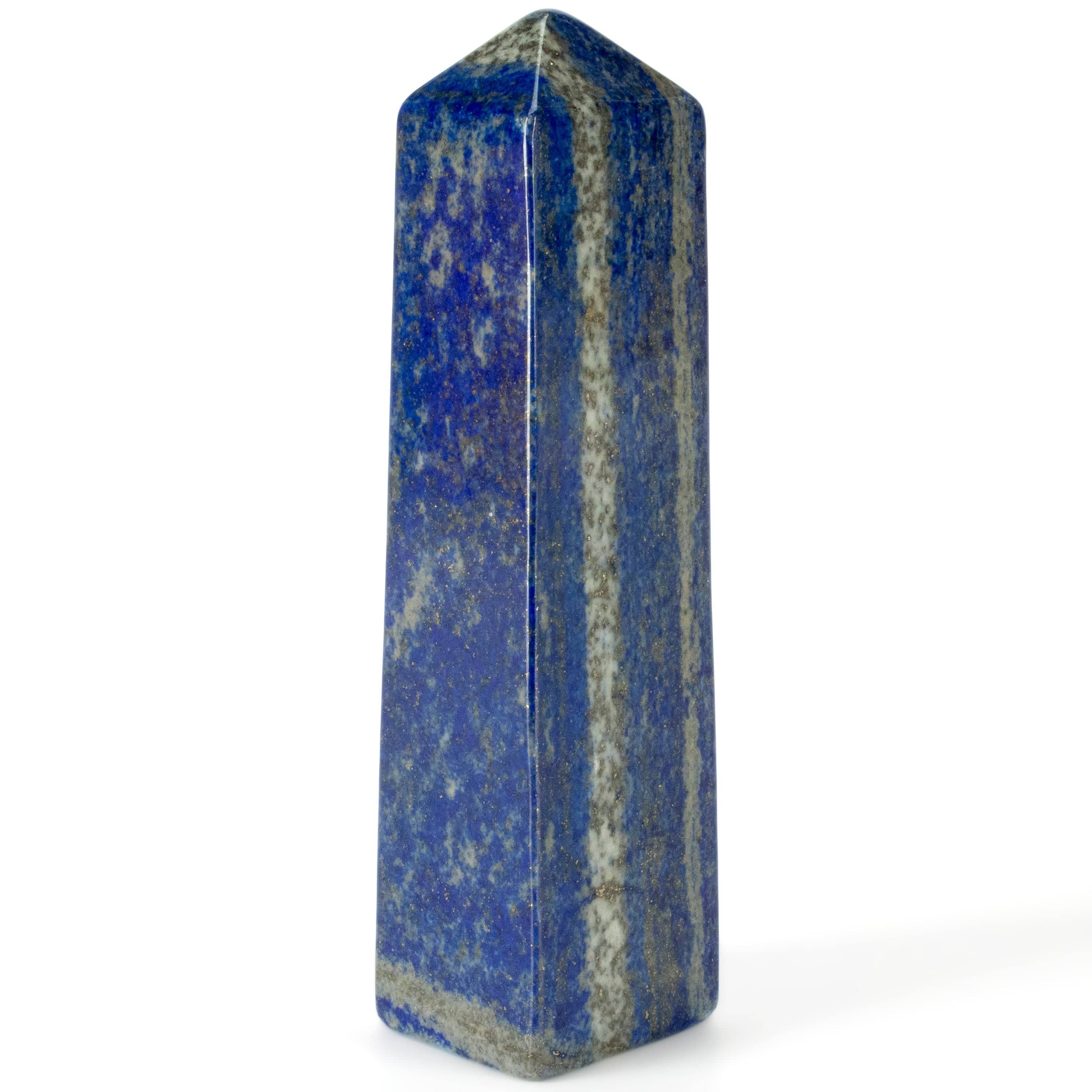 Kalifano Lapis Lapis Lazuli Polished Obelisk from Afghanistan - 5" / 282 grams LPOB600.003