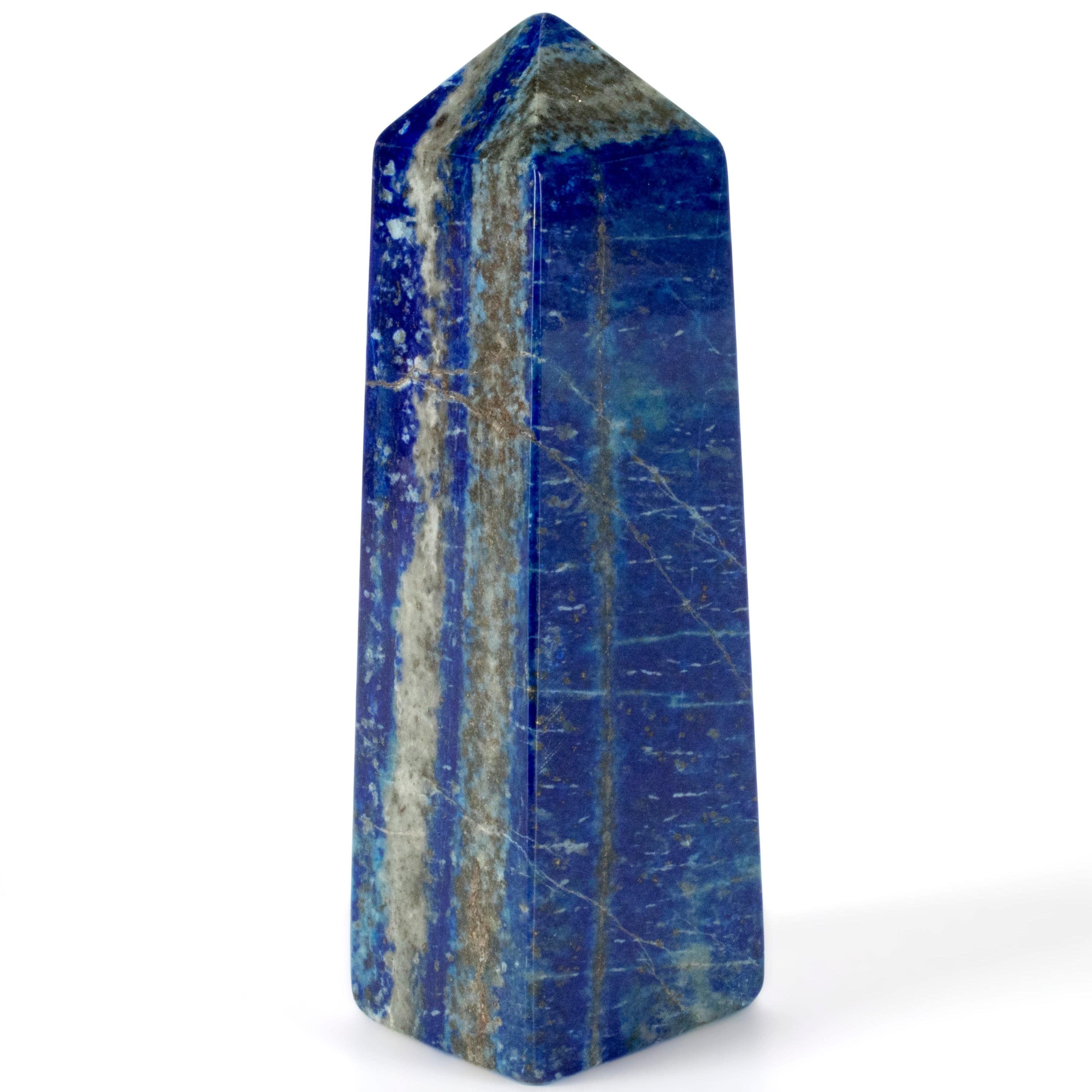 Kalifano Lapis Lapis Lazuli Polished Obelisk from Afghanistan - 5" / 346 grams LPOB700.001