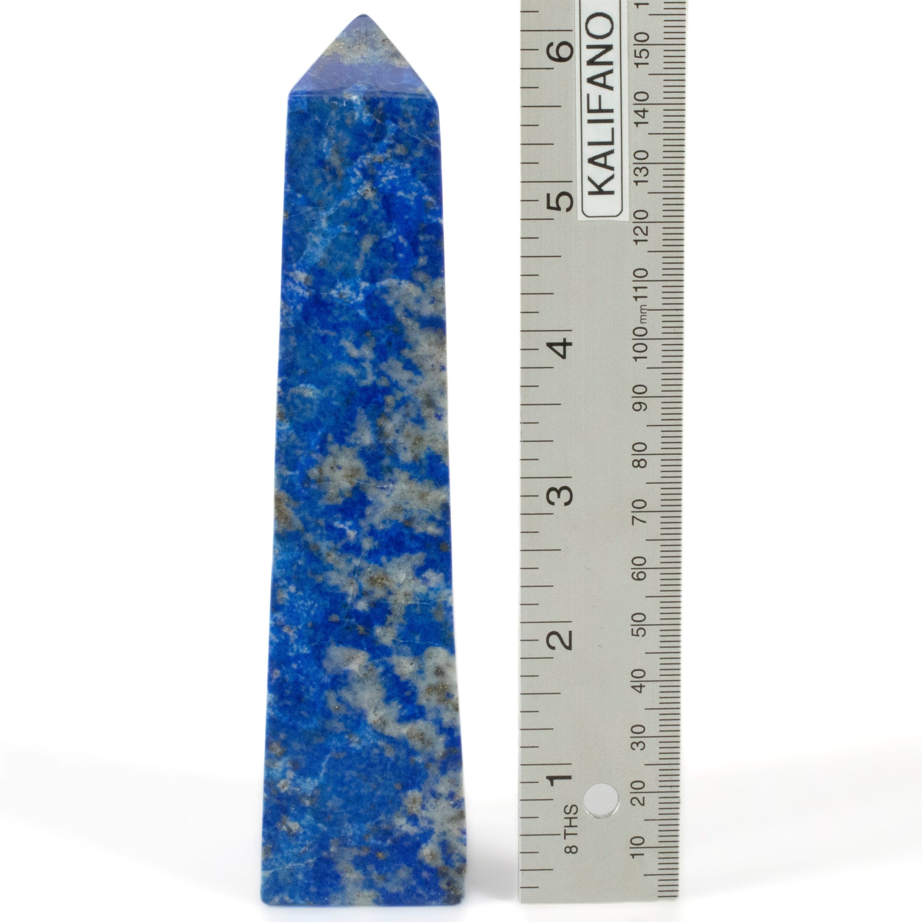 Kalifano Lapis Lapis Lazuli Polished Obelisk from Afghanistan - 6" / 559 grams LPOB1150.001