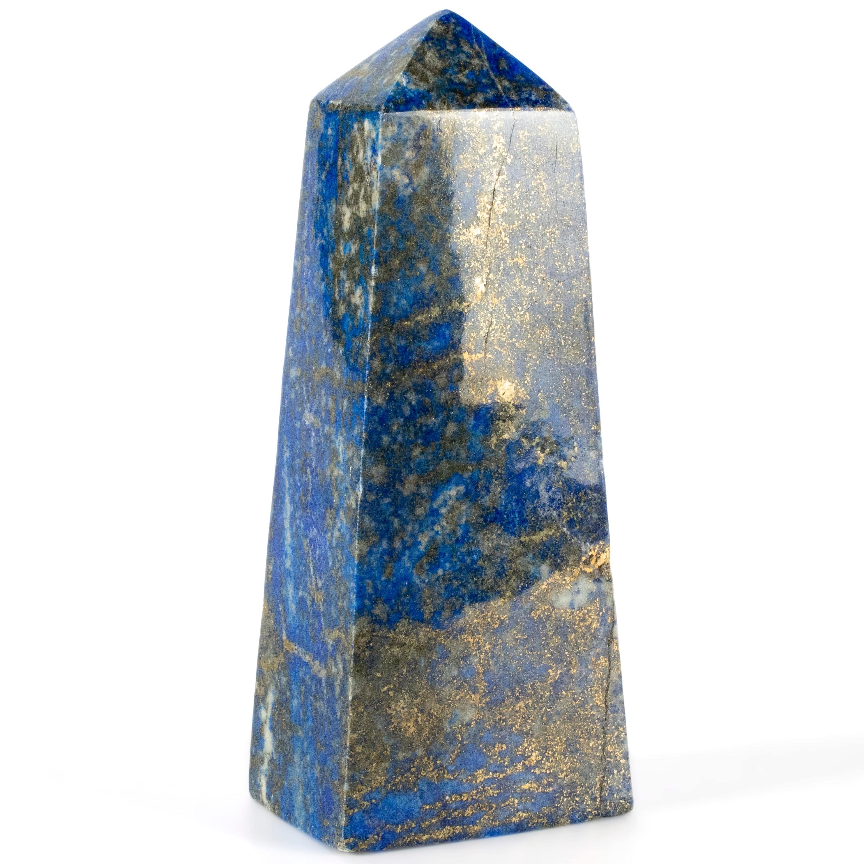 Kalifano Lapis Lapis Lazuli Polished Obelisk from Afghanistan - 6" / 827 grams LPOB1650.001