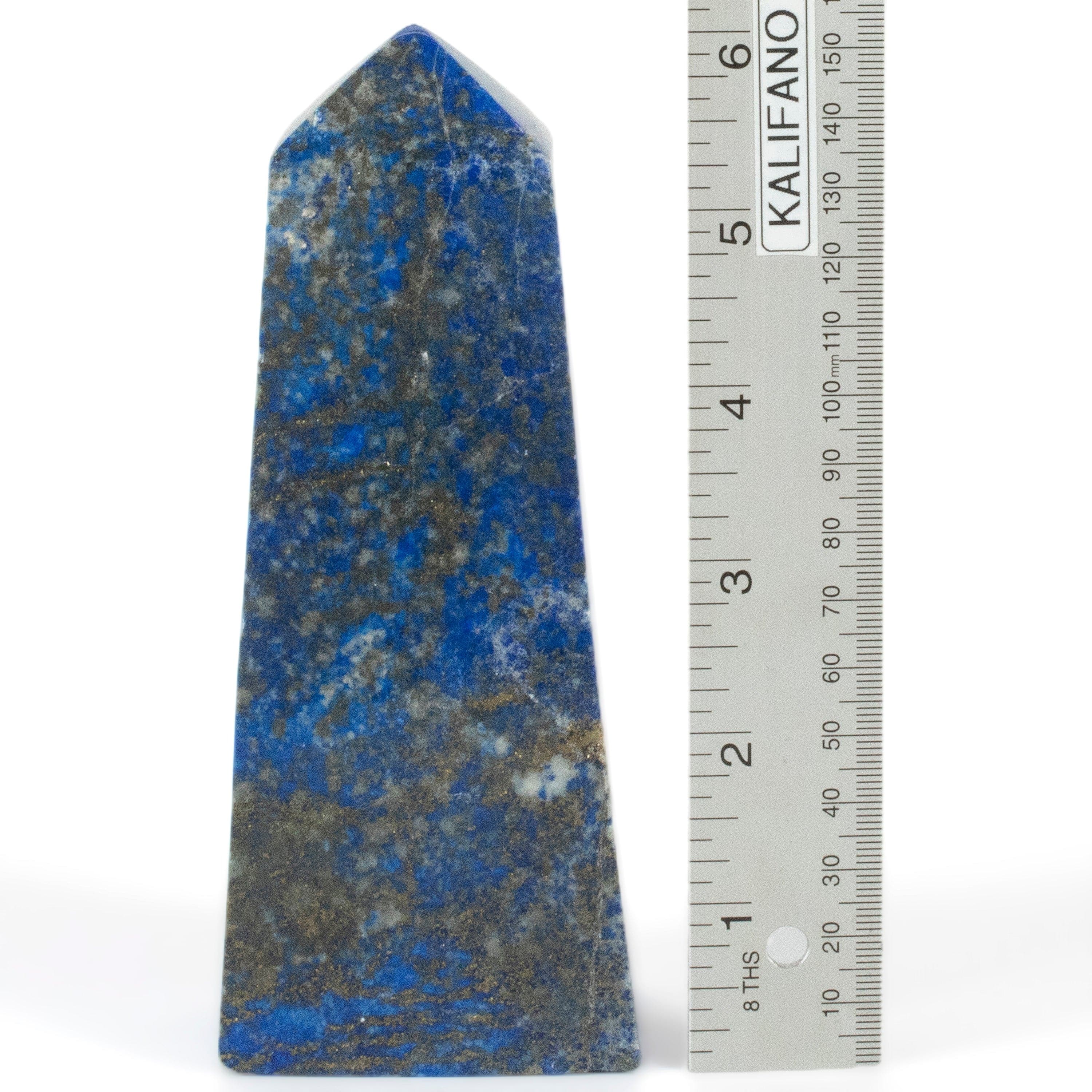 Kalifano Lapis Lapis Lazuli Polished Obelisk from Afghanistan - 6" / 827 grams LPOB1650.001