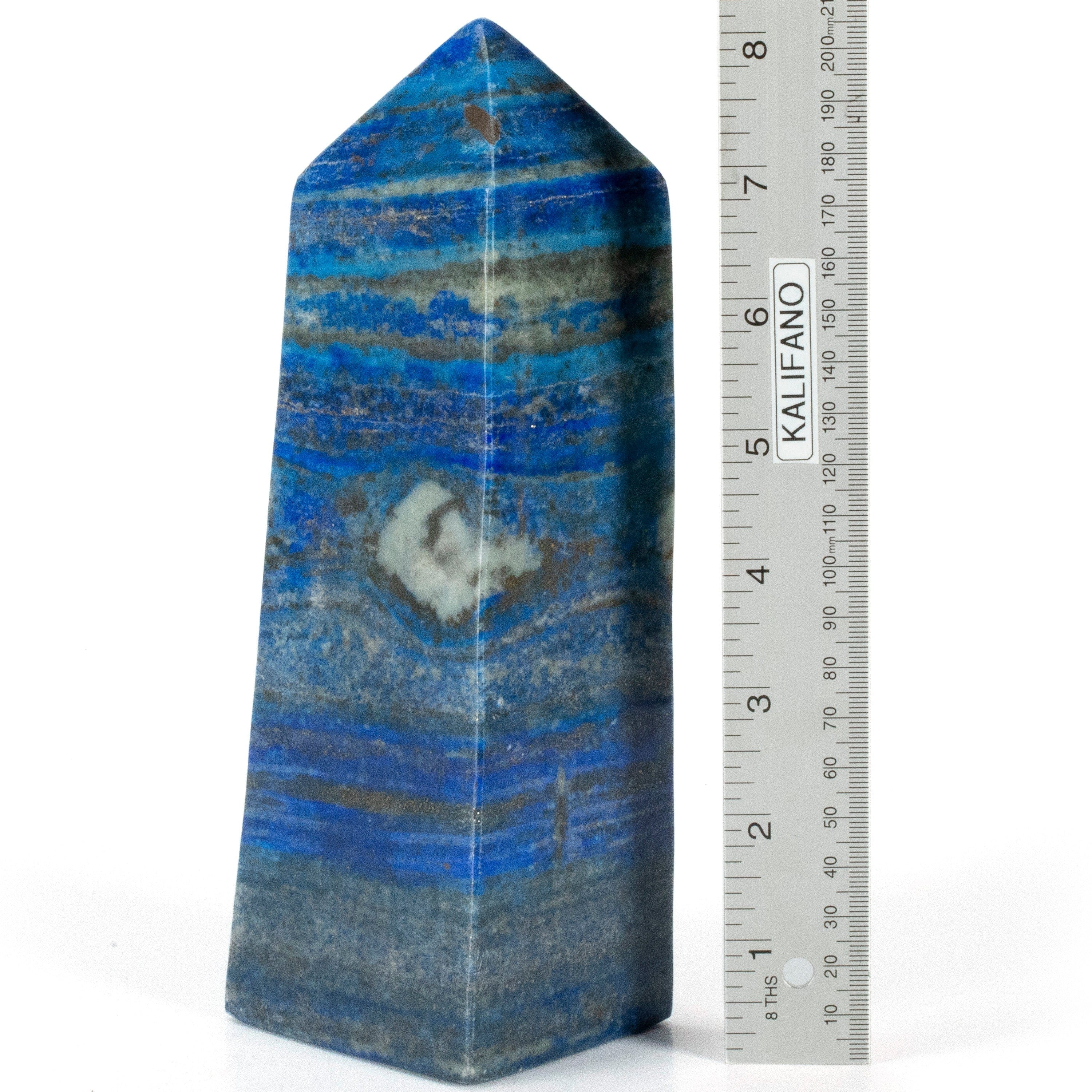 Kalifano Lapis Lapis Lazuli Polished Obelisk from Afghanistan - 8.5" / 1,990 grams LPOB4000.001