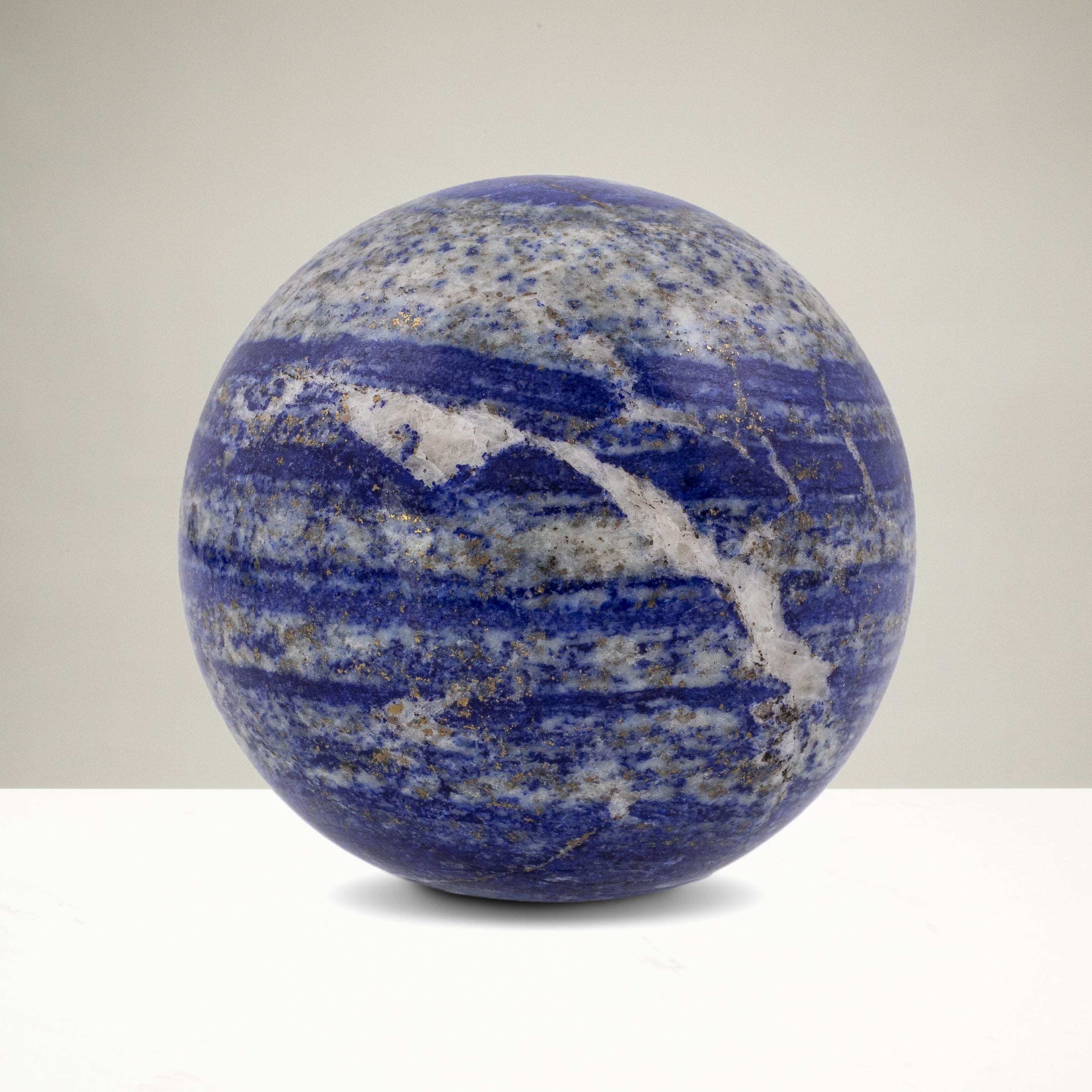 Kalifano Lapis Lapis Lazuli Sphere Carving 2.5 in. / 450 grams LPS520