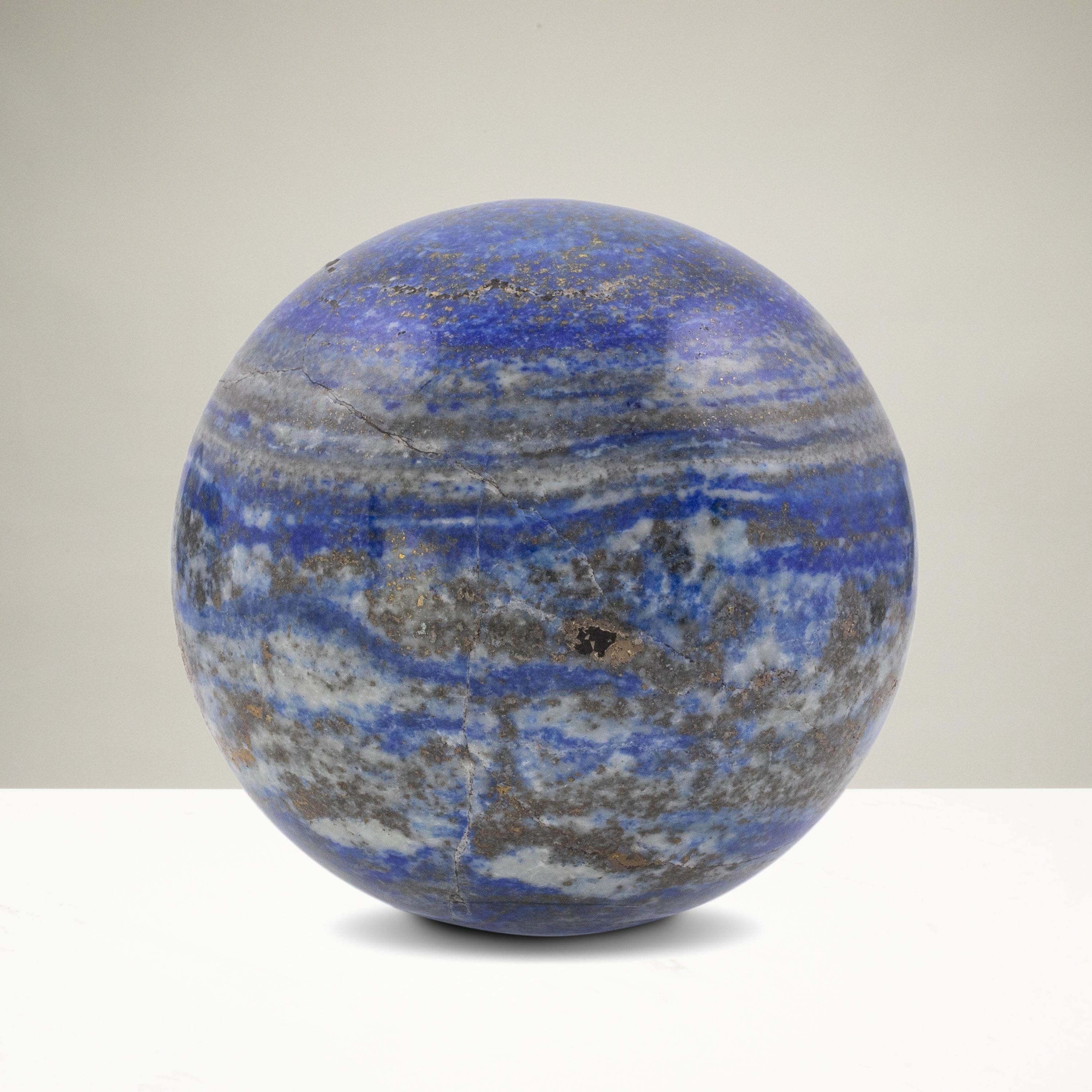 Kalifano Lapis Lapis Lazuli Sphere Carving 3 in. / 750 grams LPS900