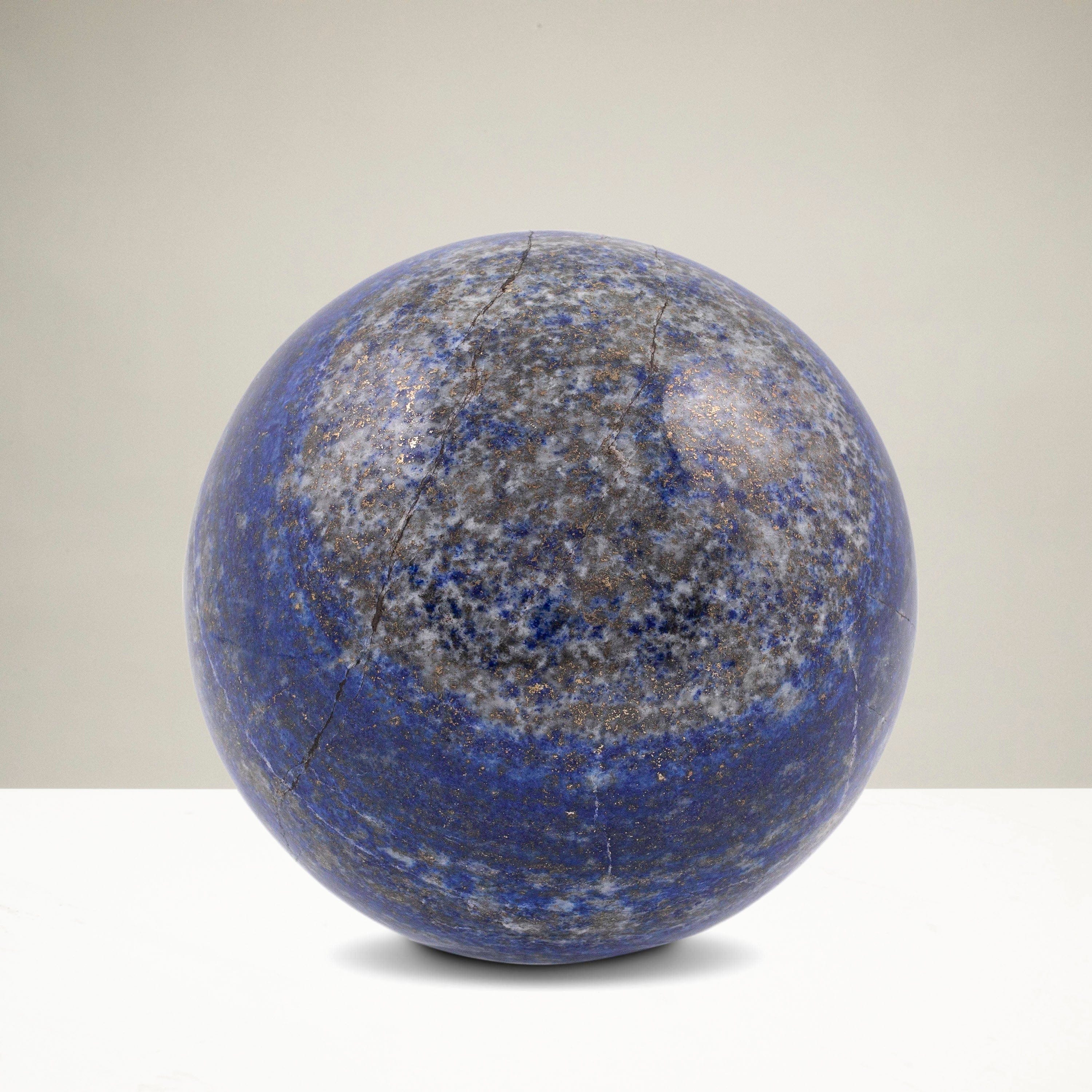 Kalifano Lapis Lapis Lazuli Sphere Carving 3 in. / 850 grams LPS1000