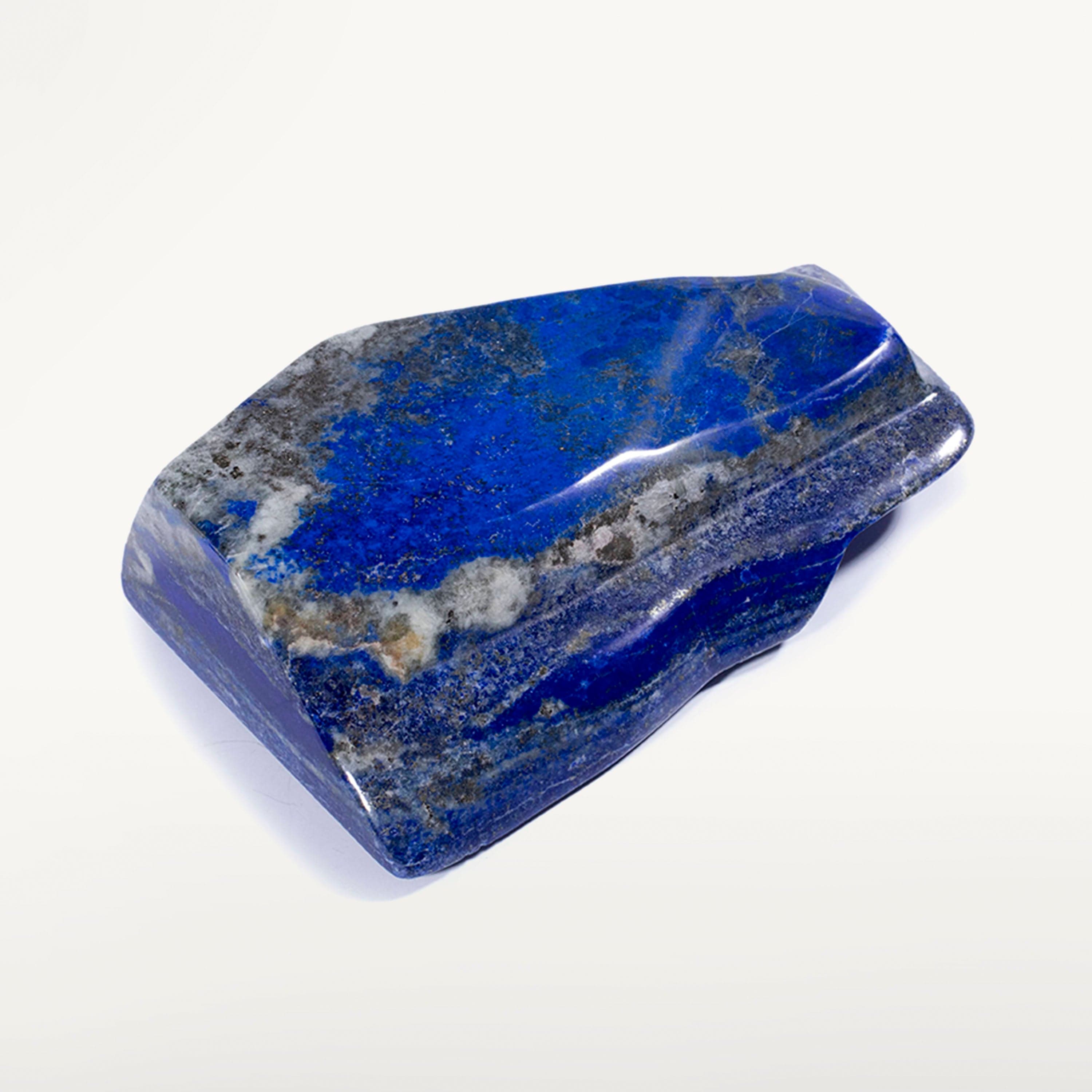 Kalifano Lapis Rare Natural Blue Polished Lapis Lazuli Freeform Carving from Afghanistan - 1460 g / 3.2 lbs LPS1600.002