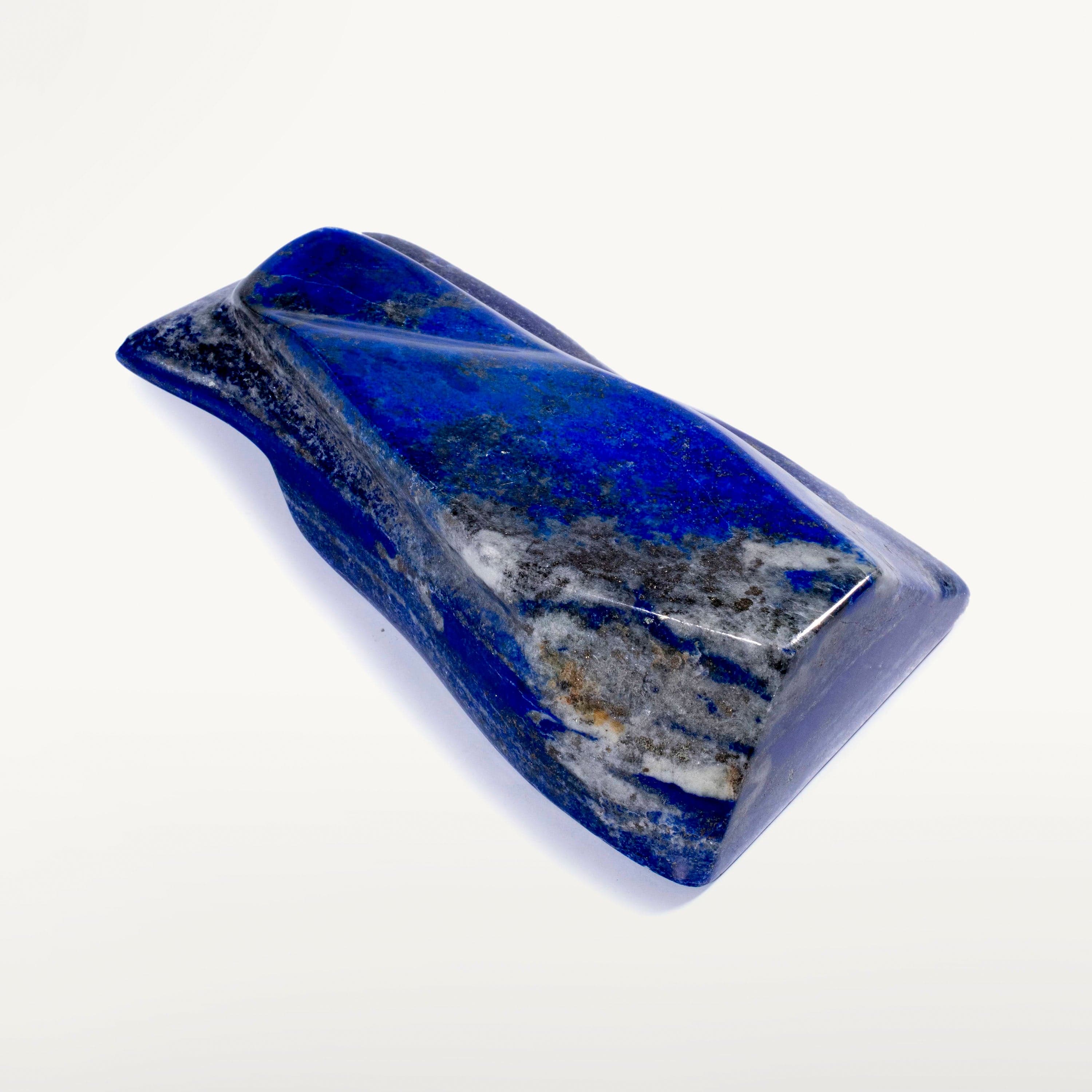 Kalifano Lapis Rare Natural Blue Polished Lapis Lazuli Freeform Carving from Afghanistan - 1460 g / 3.2 lbs LPS1600.002