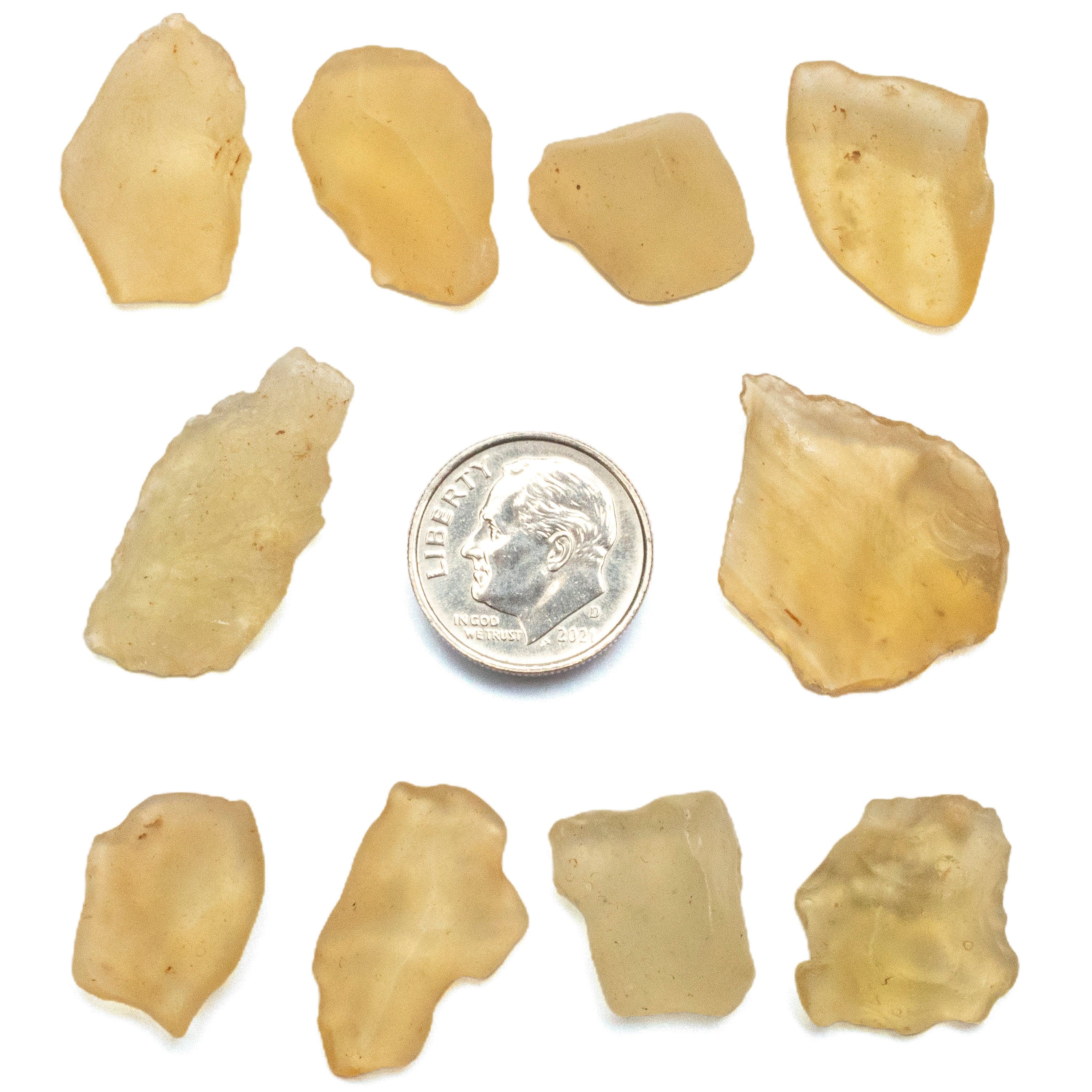 Kalifano Libyan Desert Glass Libyan Desert Glass Tektite: 1-2 grams / 5-10 carats LG30