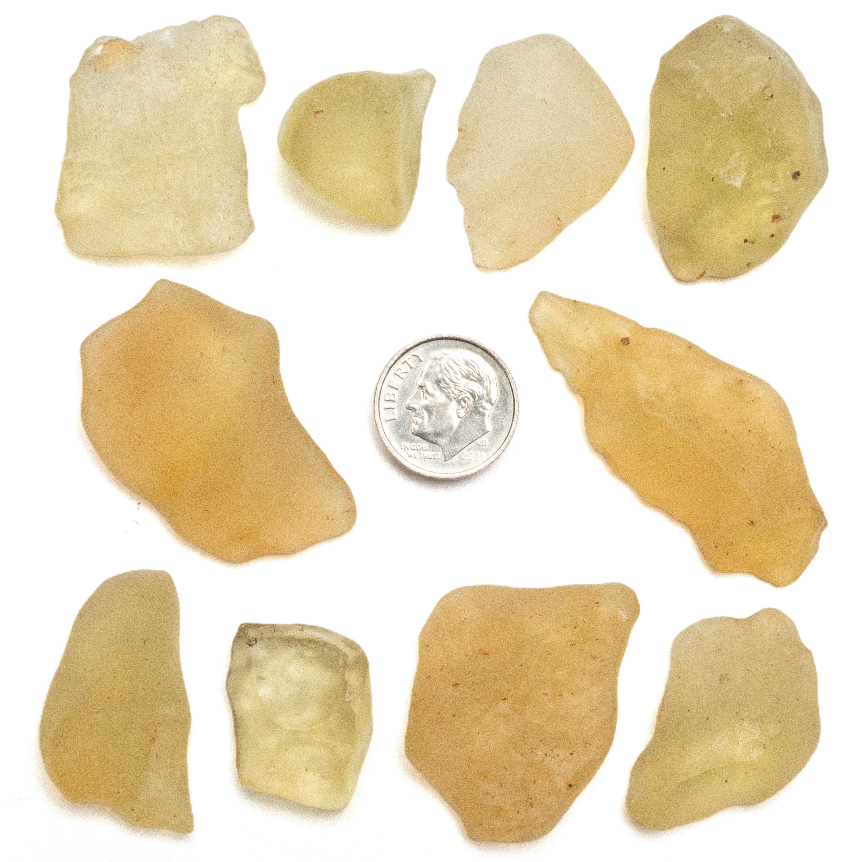 Kalifano Libyan Desert Glass Libyan Desert Glass Tektite: 5-10 grams / 25-50 carats LG150