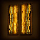 Aqua Amber Onyx Onyx Light Wall Panel Set - 63