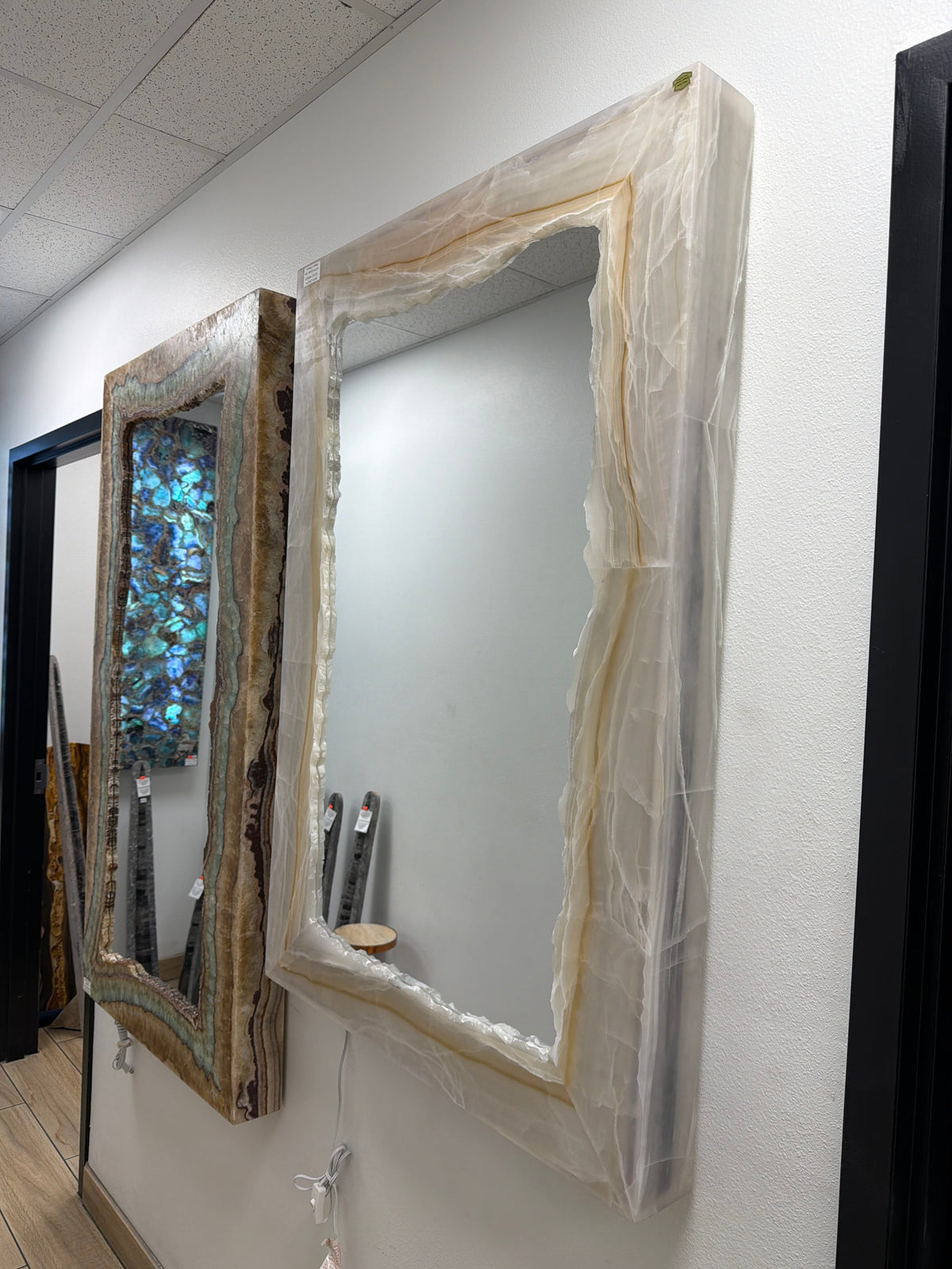 Crystal Ice Onyx Mirror - 48" x 32"