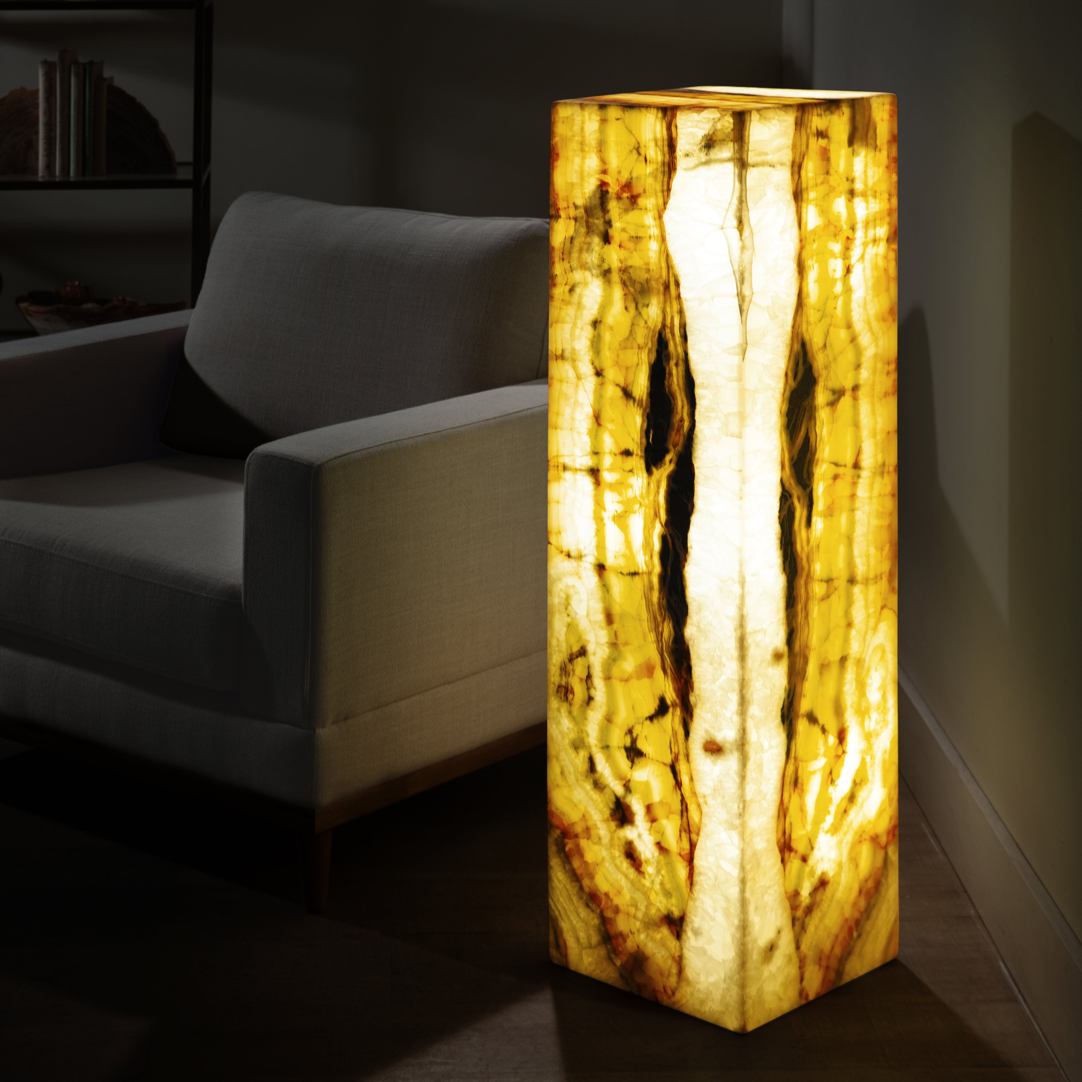 Kalifano Light Towers Green Onyx Light Tower - 44 in LT110X30.002