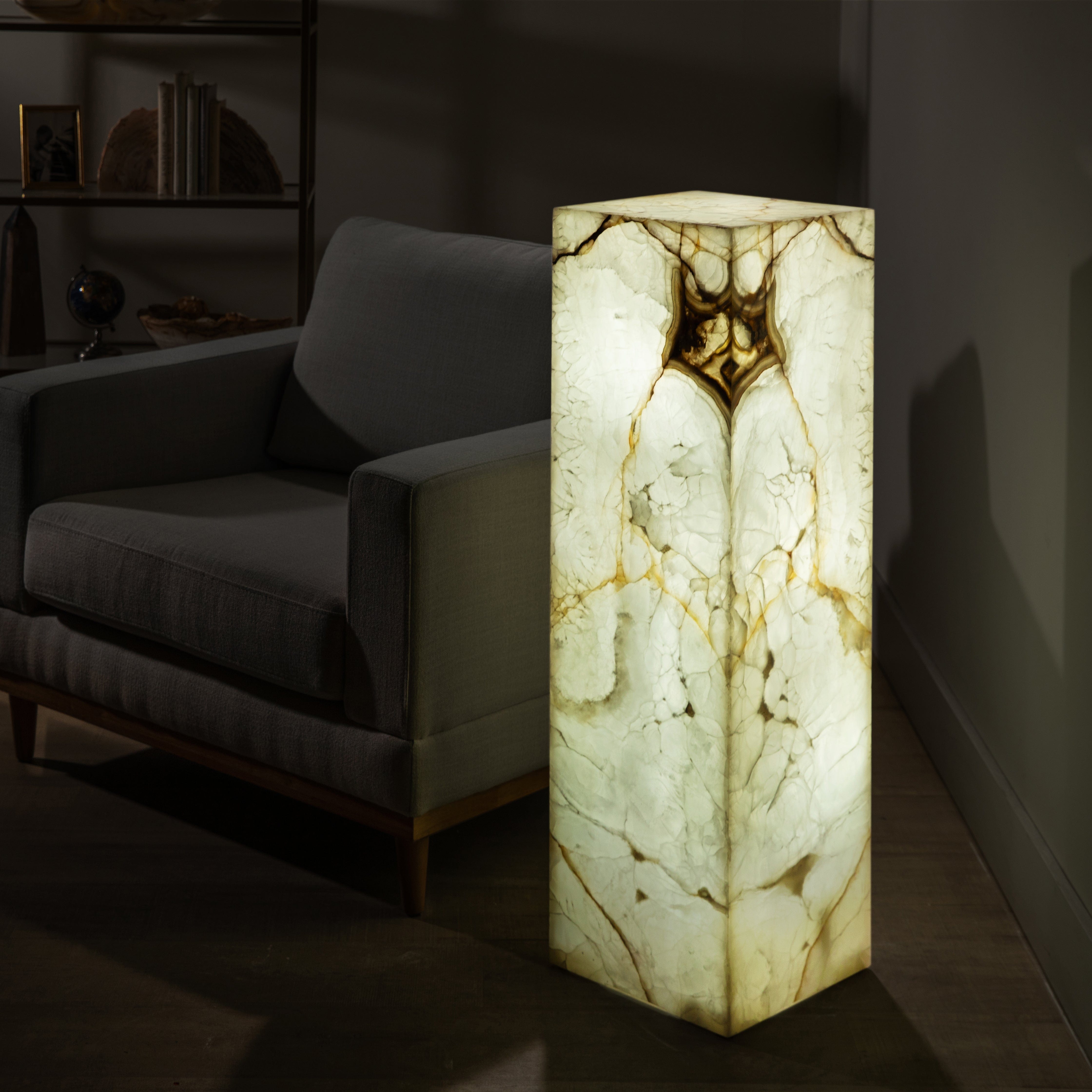 Kalifano Light Towers Nacar Onyx Light Tower - 40 in LT100X30.021
