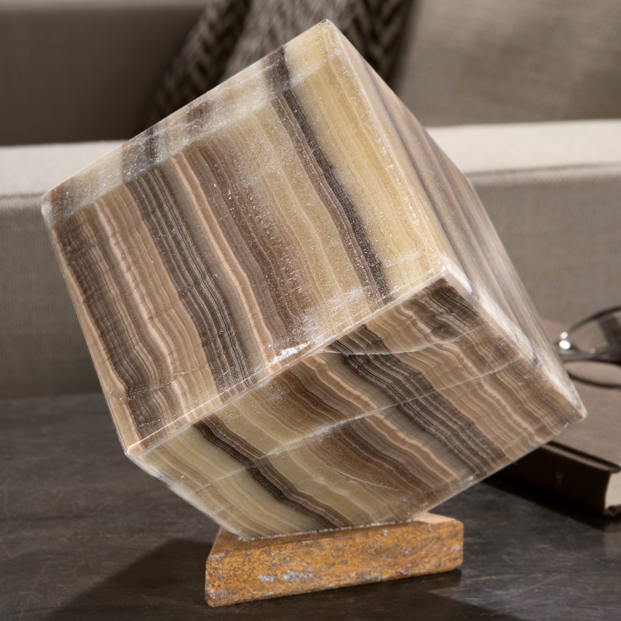Kalifano Light Towers Onyx Light Cube from Mexico - 8.5" LTC12.005