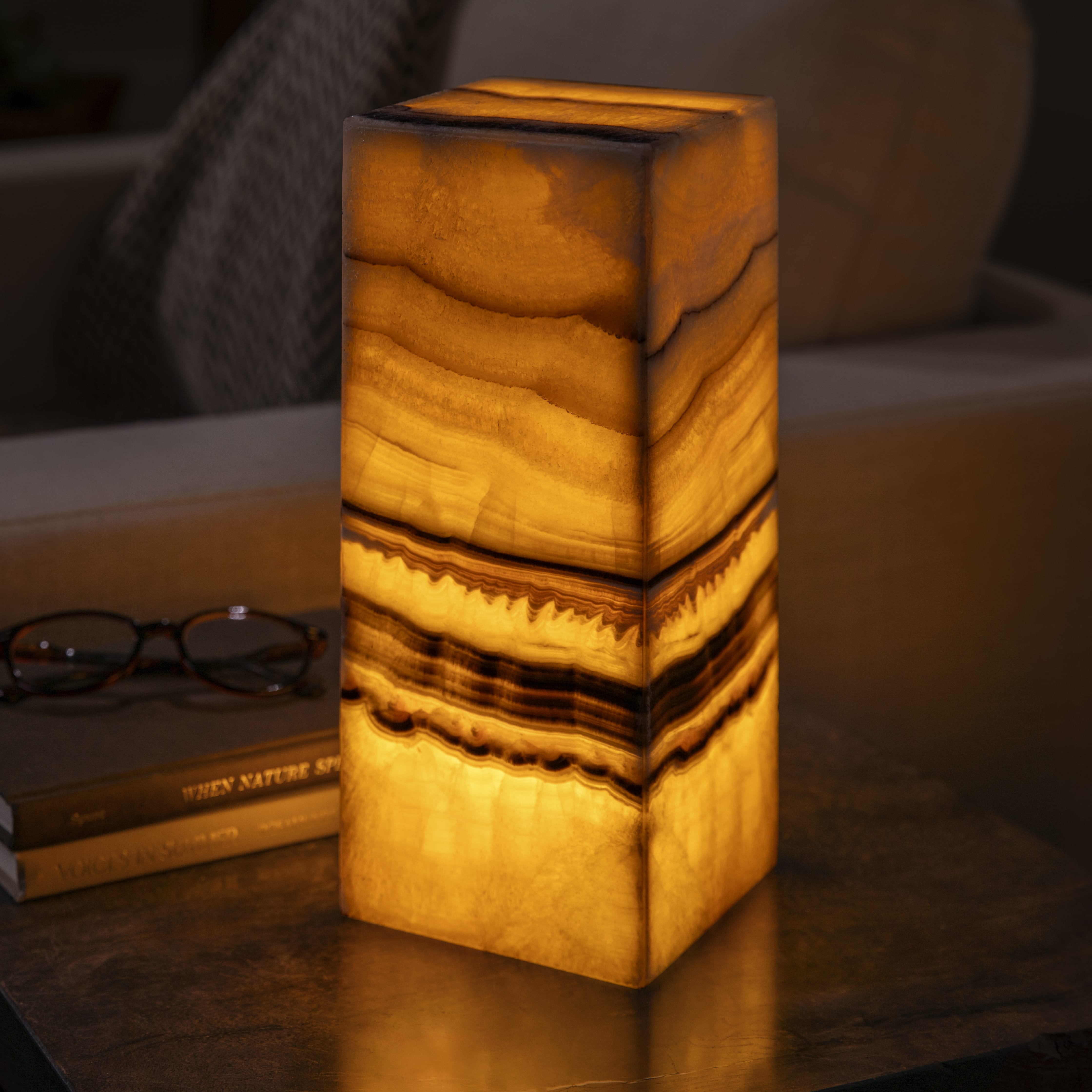 Kalifano Light Towers Onyx Light Tower from Mexico - 12" LT30X12.028