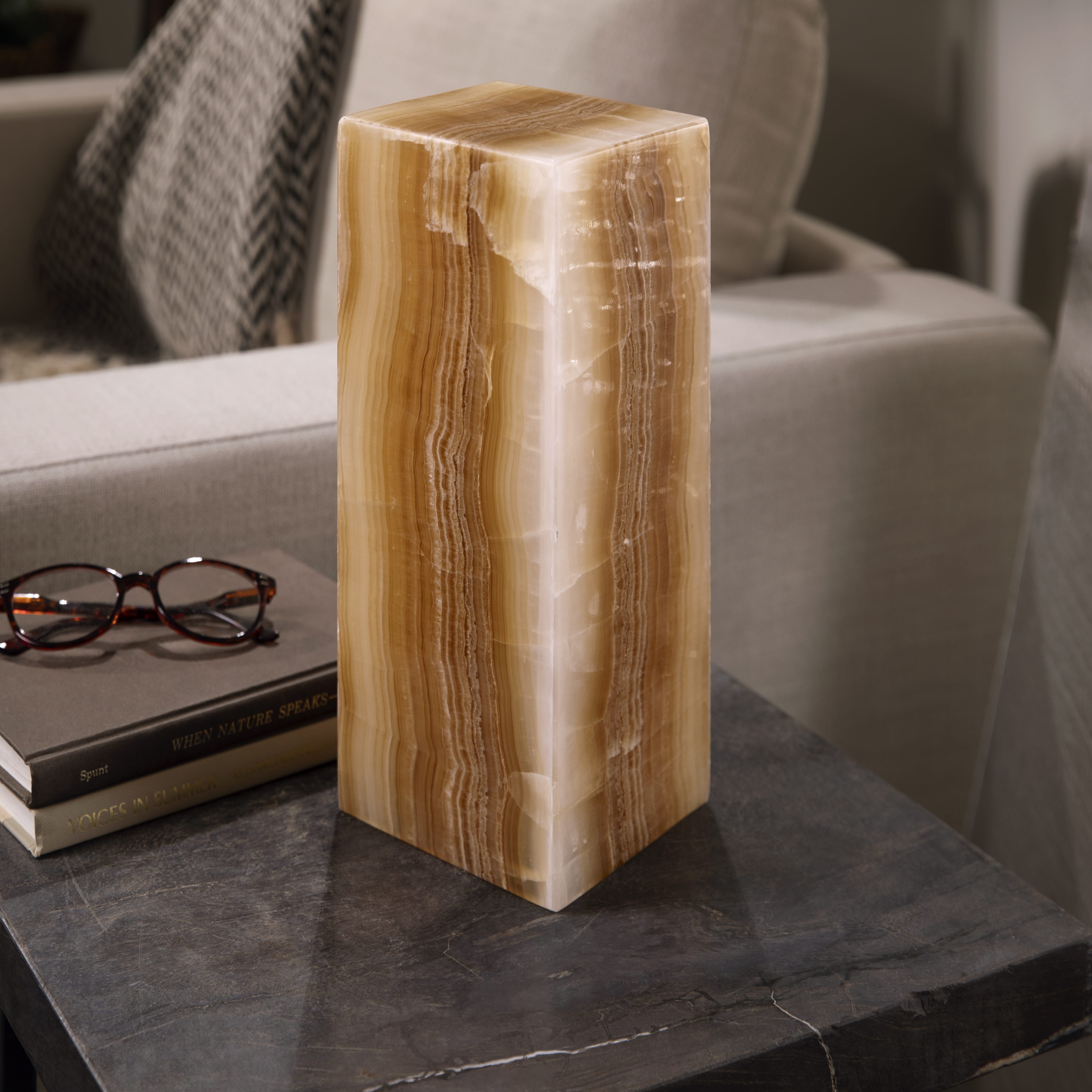 Kalifano Light Towers Onyx Light Tower from Mexico - 12" LT30X12.029