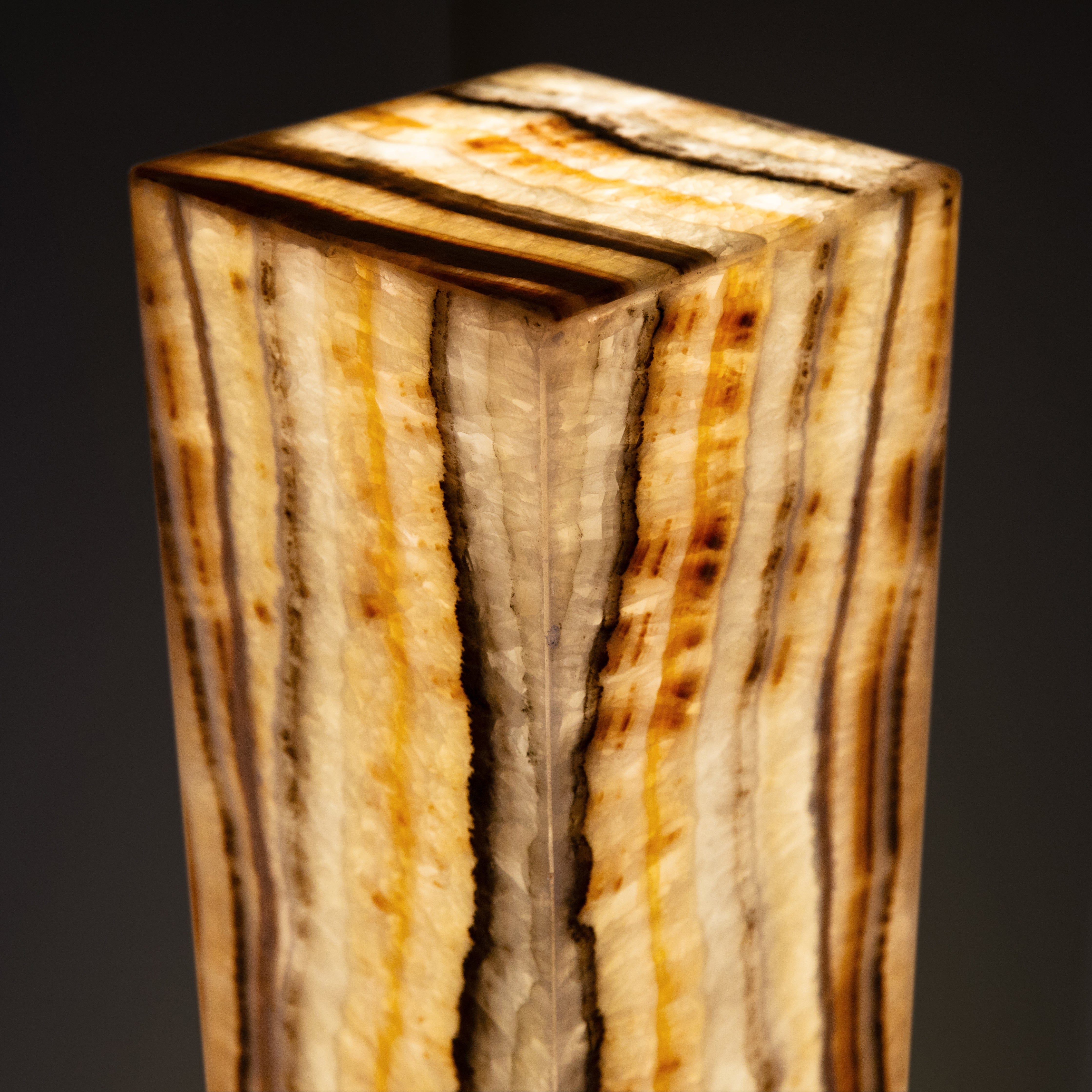 Kalifano Light Towers Zebra Onyx Light Tower - 59 in LT150X25.001