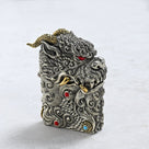 Dragon 925 Sterling Silver & Copper Lighter Case