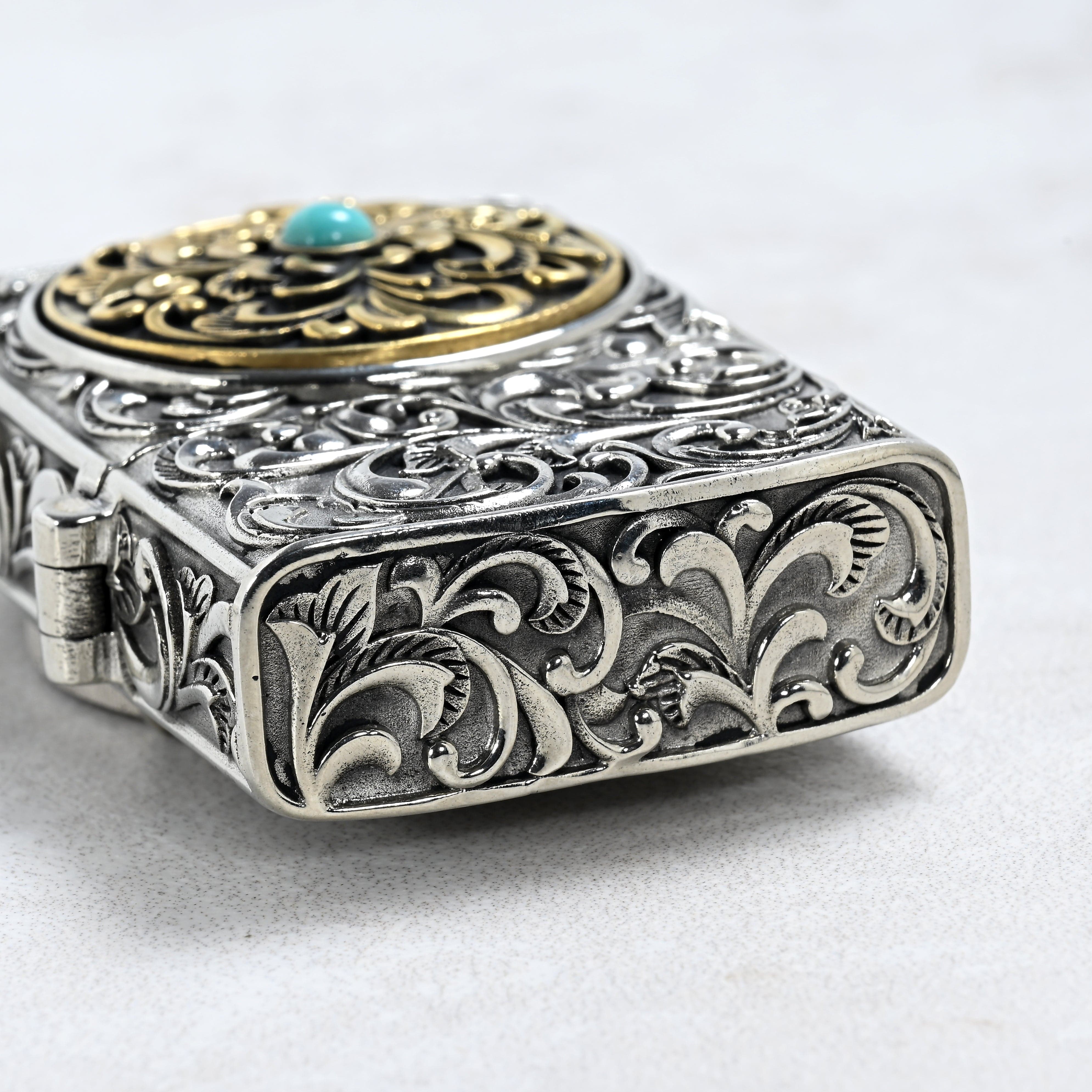 Kalifano Lighters Morgan Silver Dollar Coin 925 Sterling Silver & Copper Lighter Case SHL-14