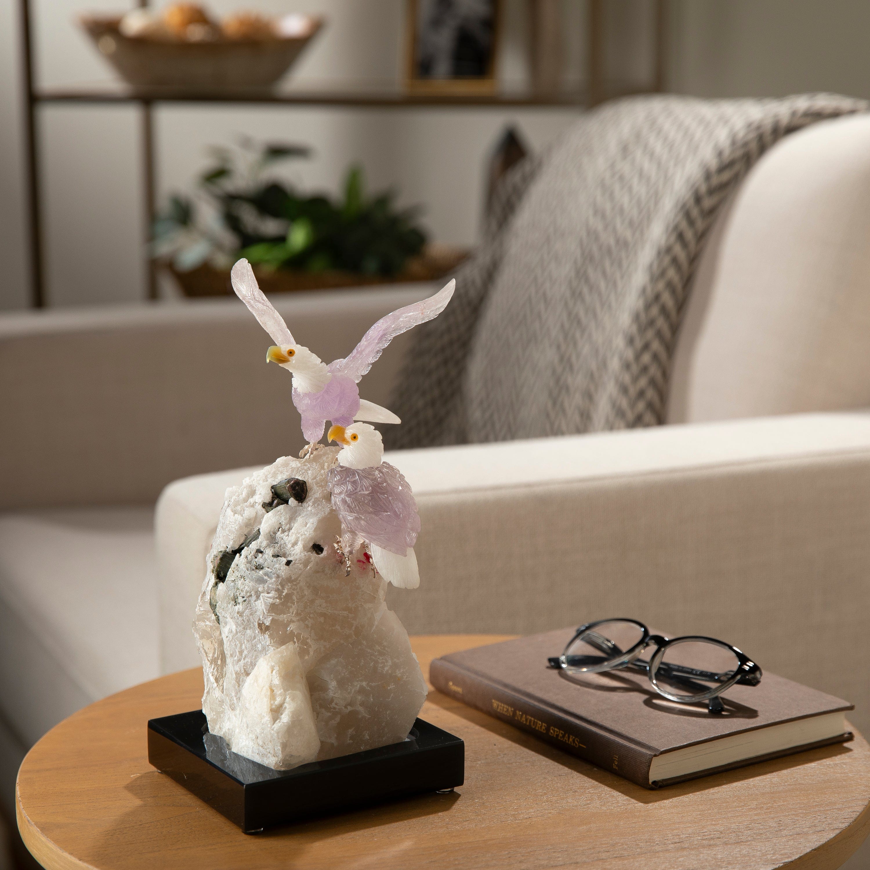 Peter Muller Amethyst Eagle Carving for Sale | KALIFANO Peter Muller Amethyst Eagle Carving for Sale | KALIFANO