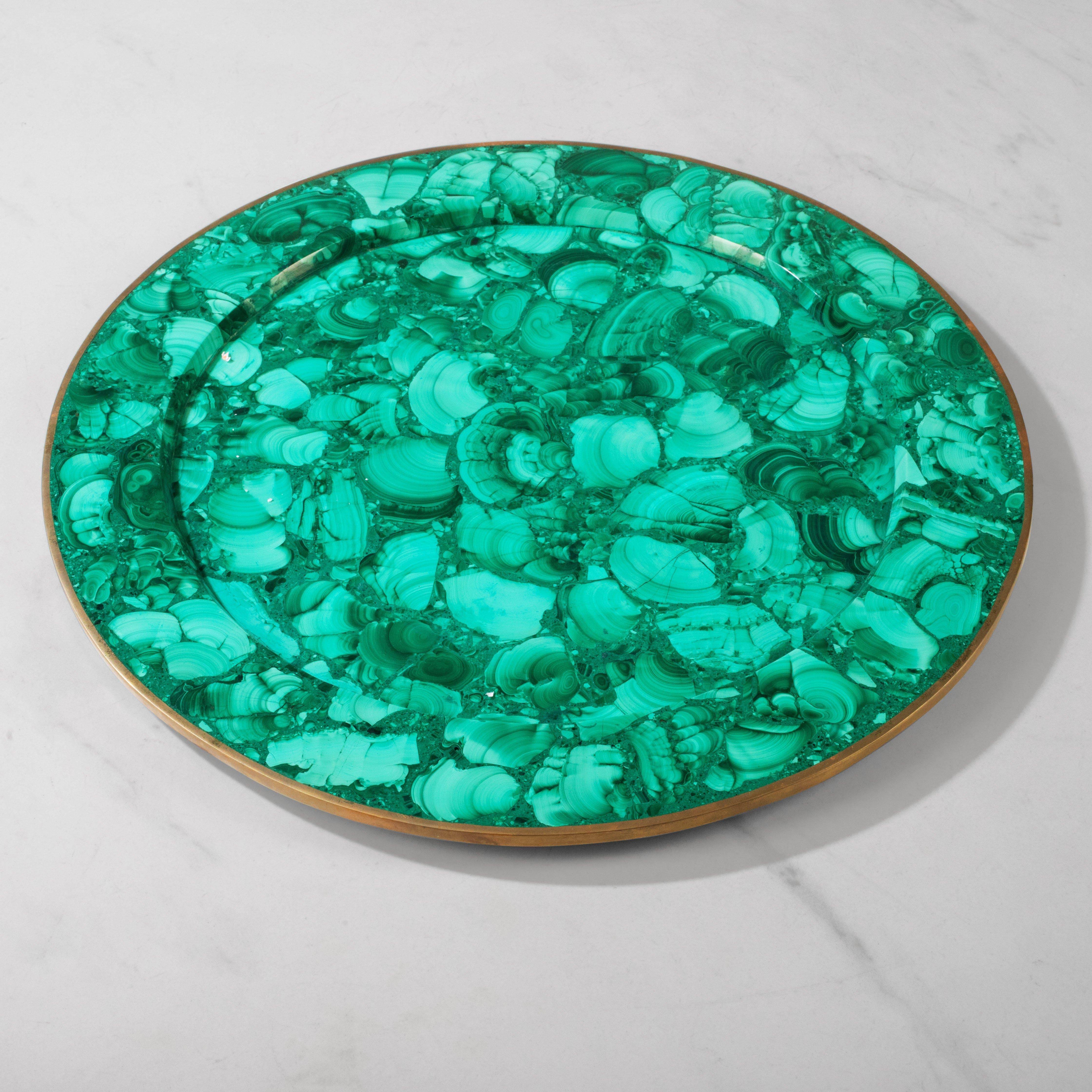 Kalifano Malachite Malachite Plate from Congo - 12.75" MA7800.001