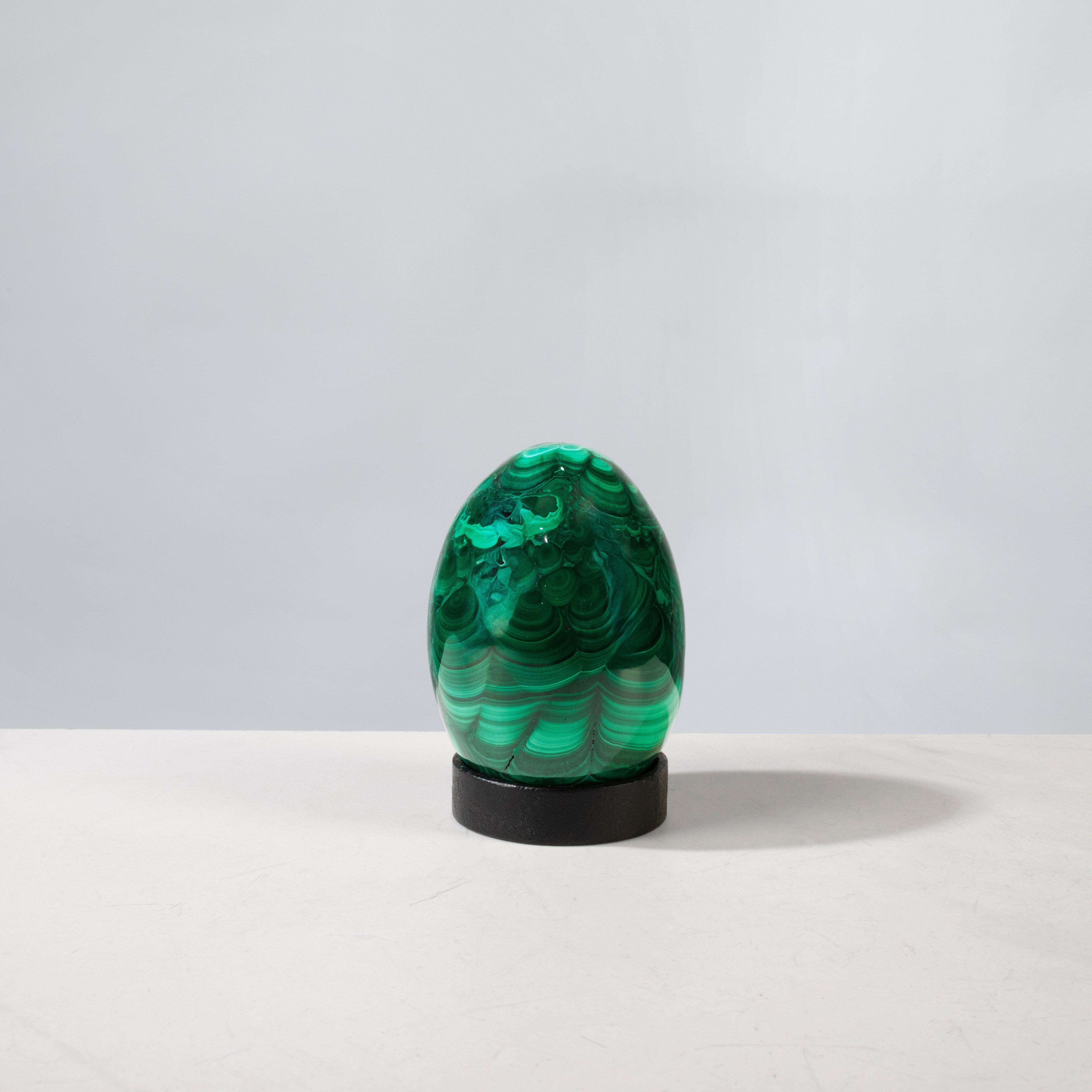 Kalifano Malachite Natural Congo Malachite Egg - 3.25" / 542 grams MAE1200.002