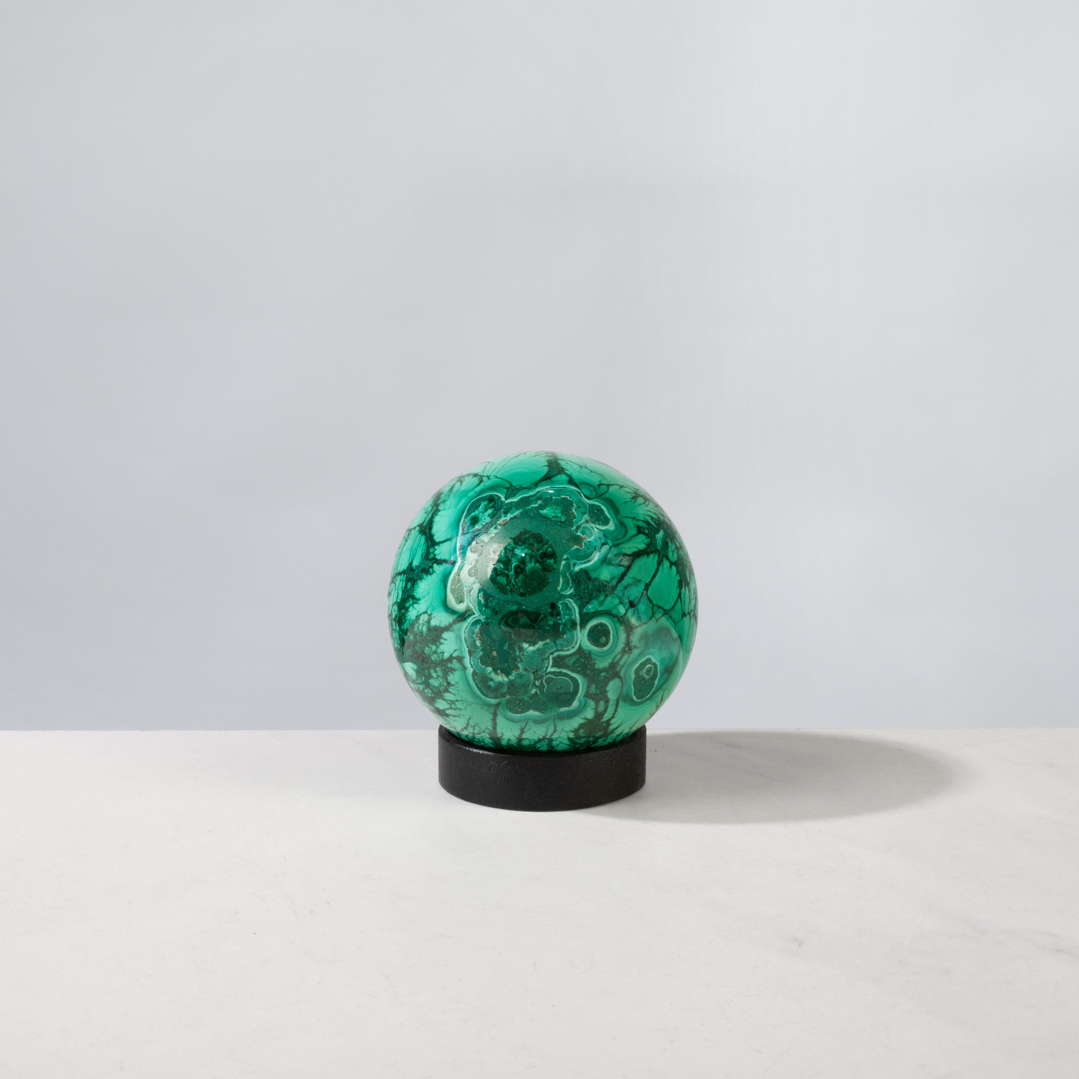 Kalifano Malachite Natural Congo Malachite Sphere - 2.75" / 671 grams MAS1500.001