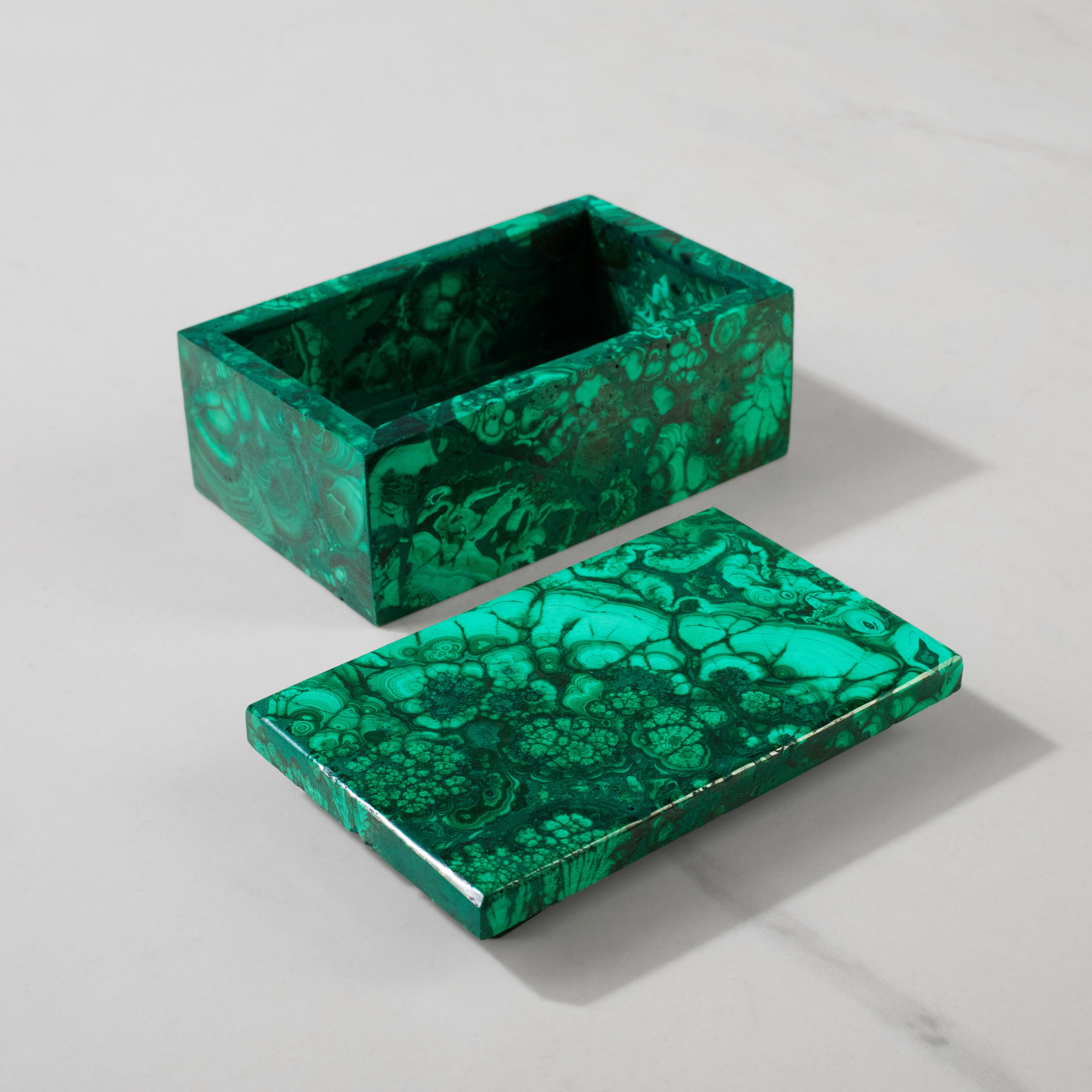 Kalifano Malachite Natural Congo Malachite Vanity Box - 25" / 490 grams MAB2000.001
