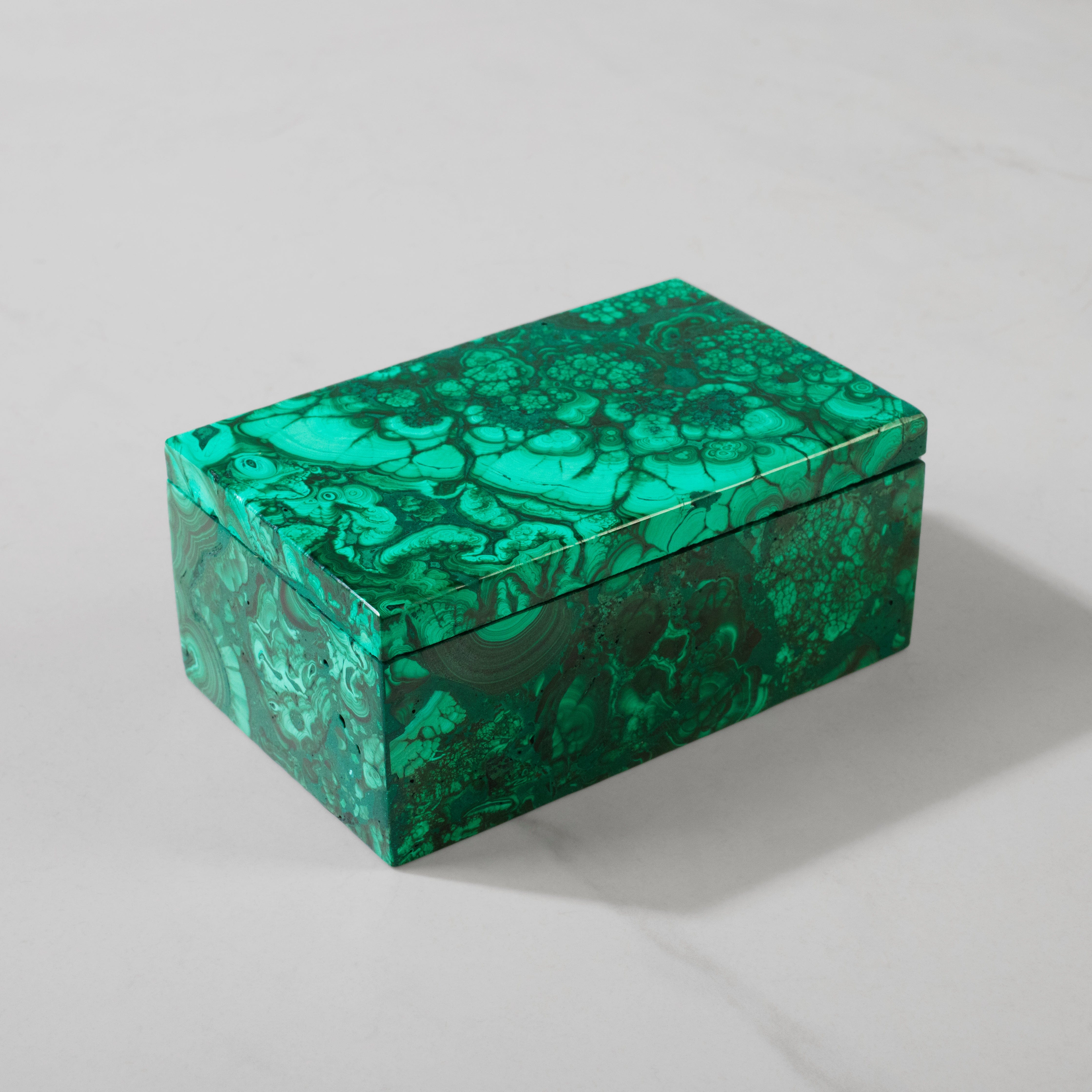 Kalifano Malachite Natural Congo Malachite Vanity Box - 25" / 490 grams MAB2000.001
