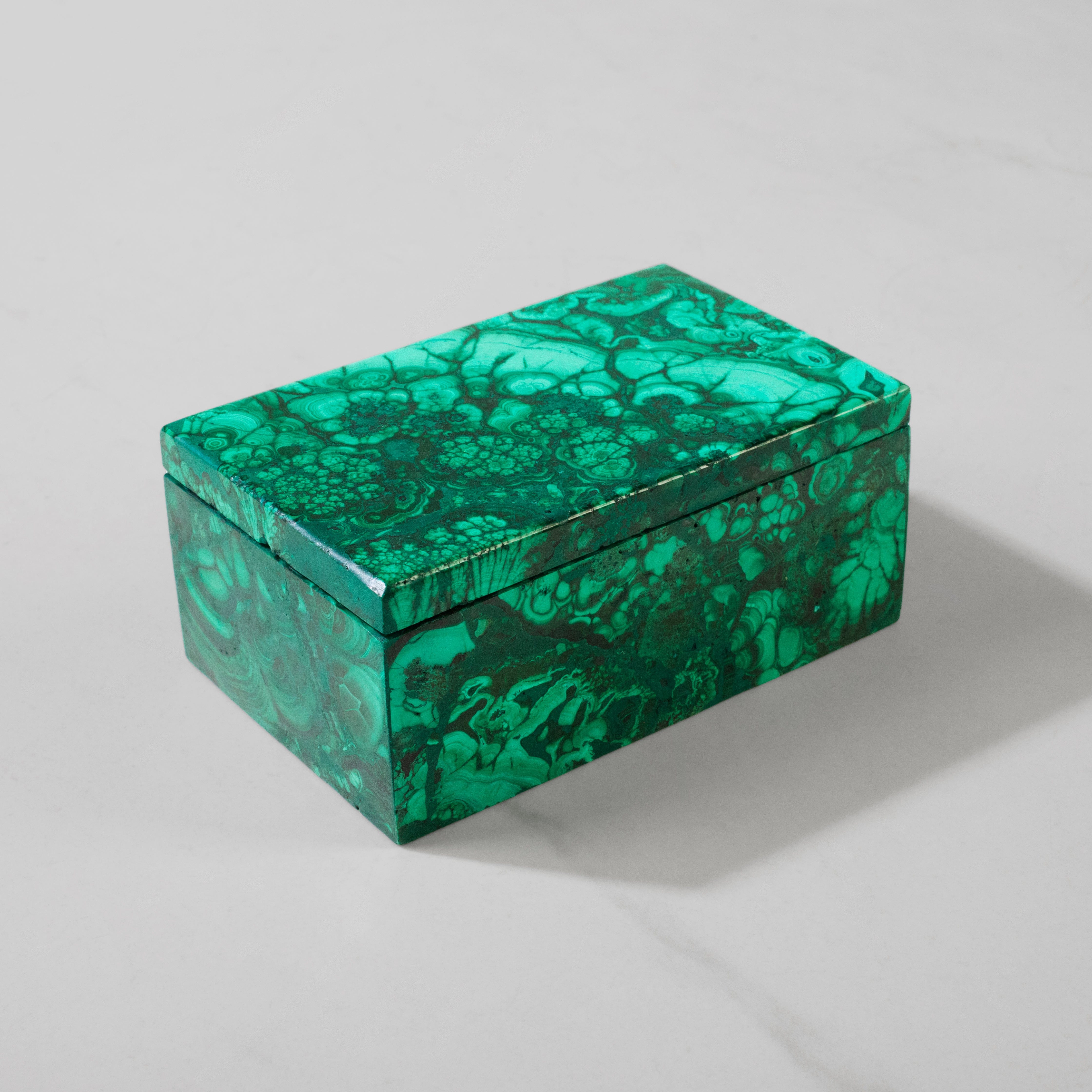 Kalifano Malachite Natural Congo Malachite Vanity Box - 25" / 490 grams MAB2000.001